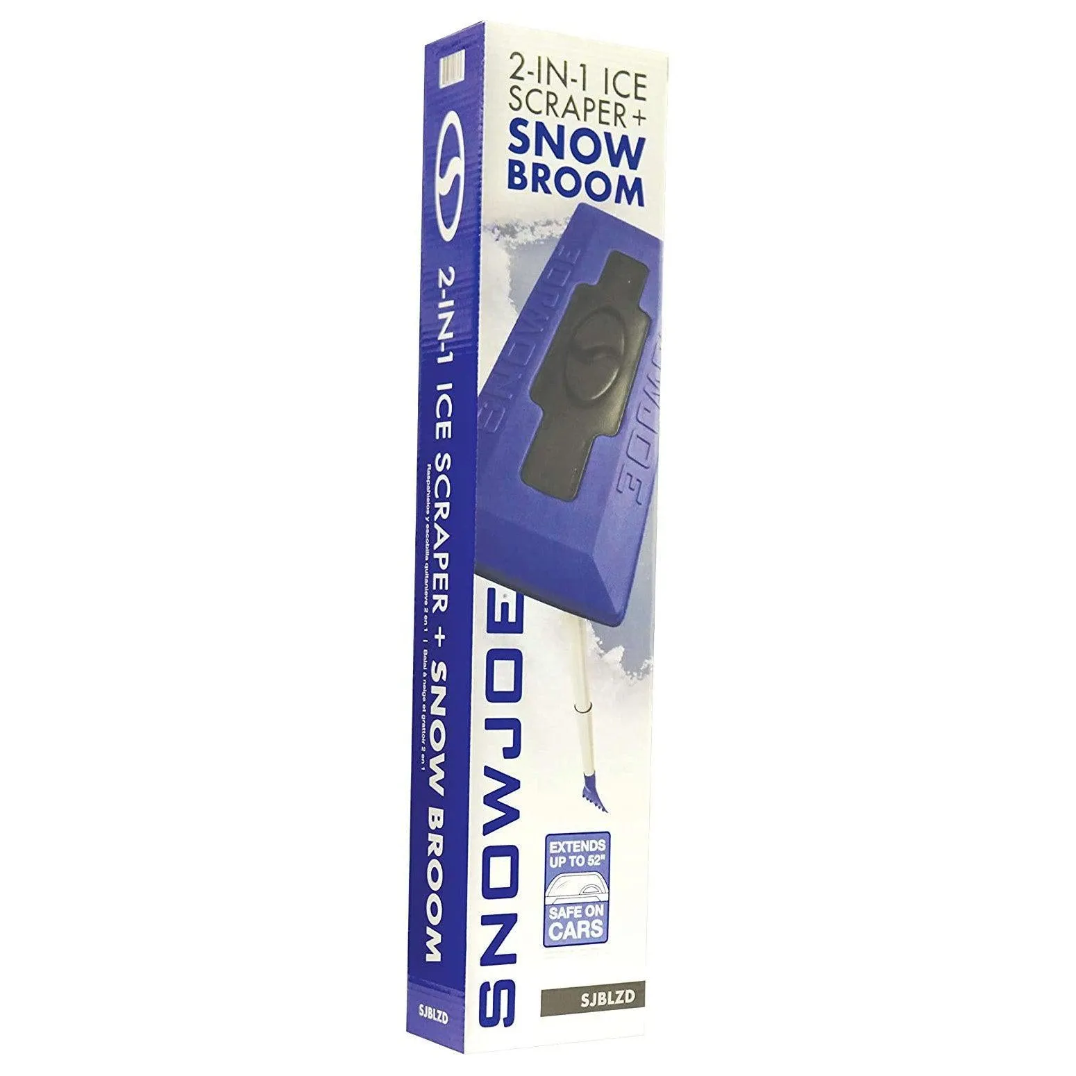 2-In-1 Telescoping Snow Broom   Ice Scraper