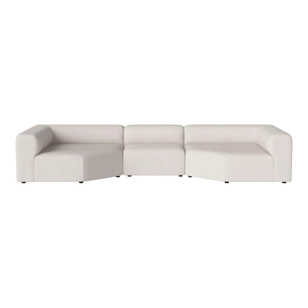 Angle 3-Seater Sofa w/ Large Corners