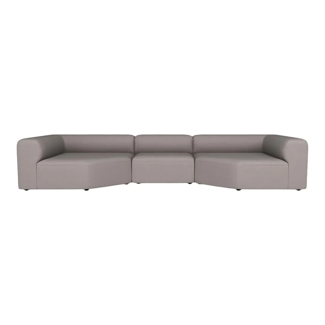 Angle 3-Seater Sofa w/ Large Corners