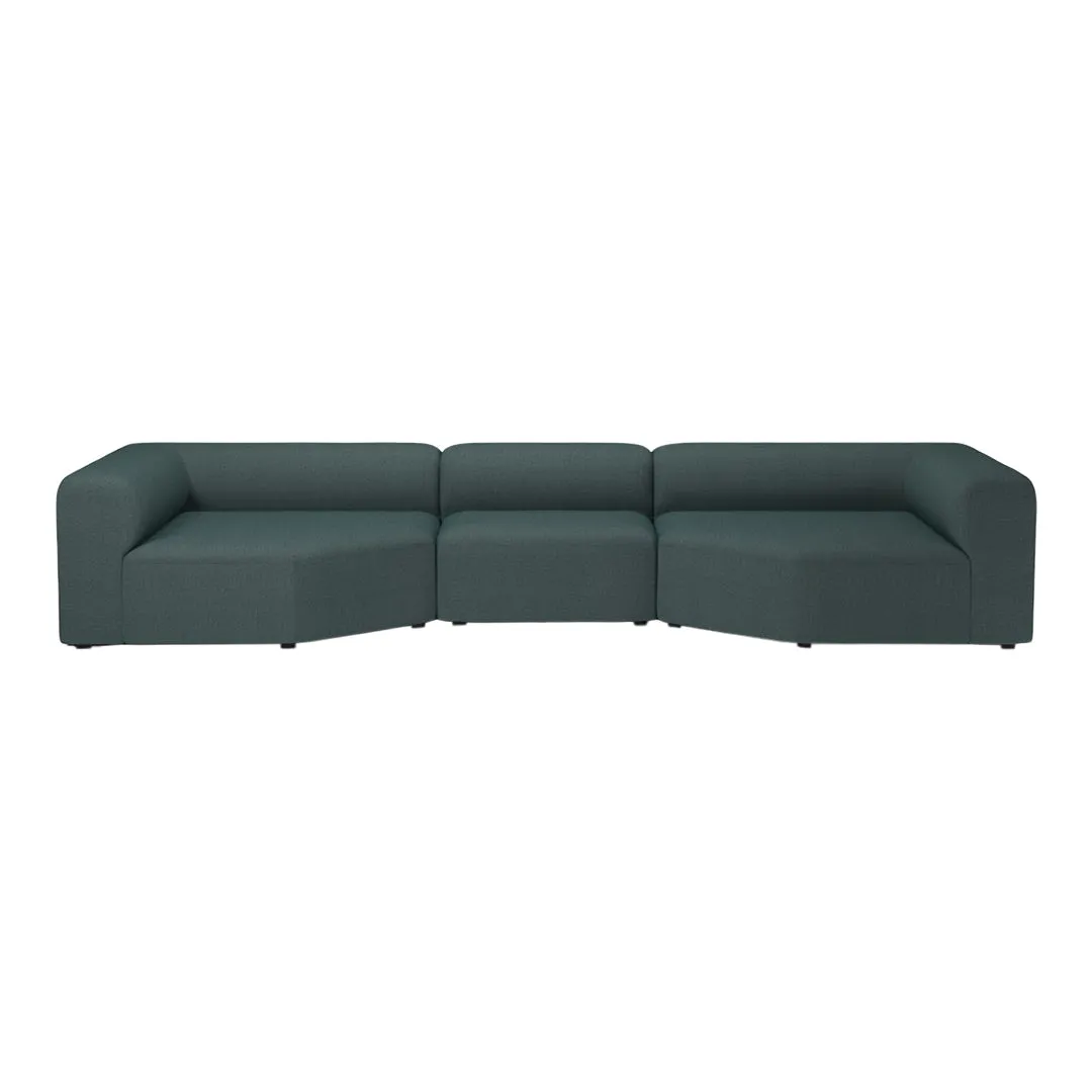 Angle 3-Seater Sofa w/ Large Corners