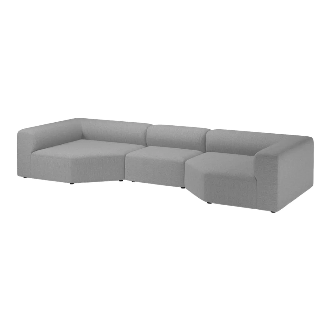 Angle 3-Seater Sofa w/ Large Corners