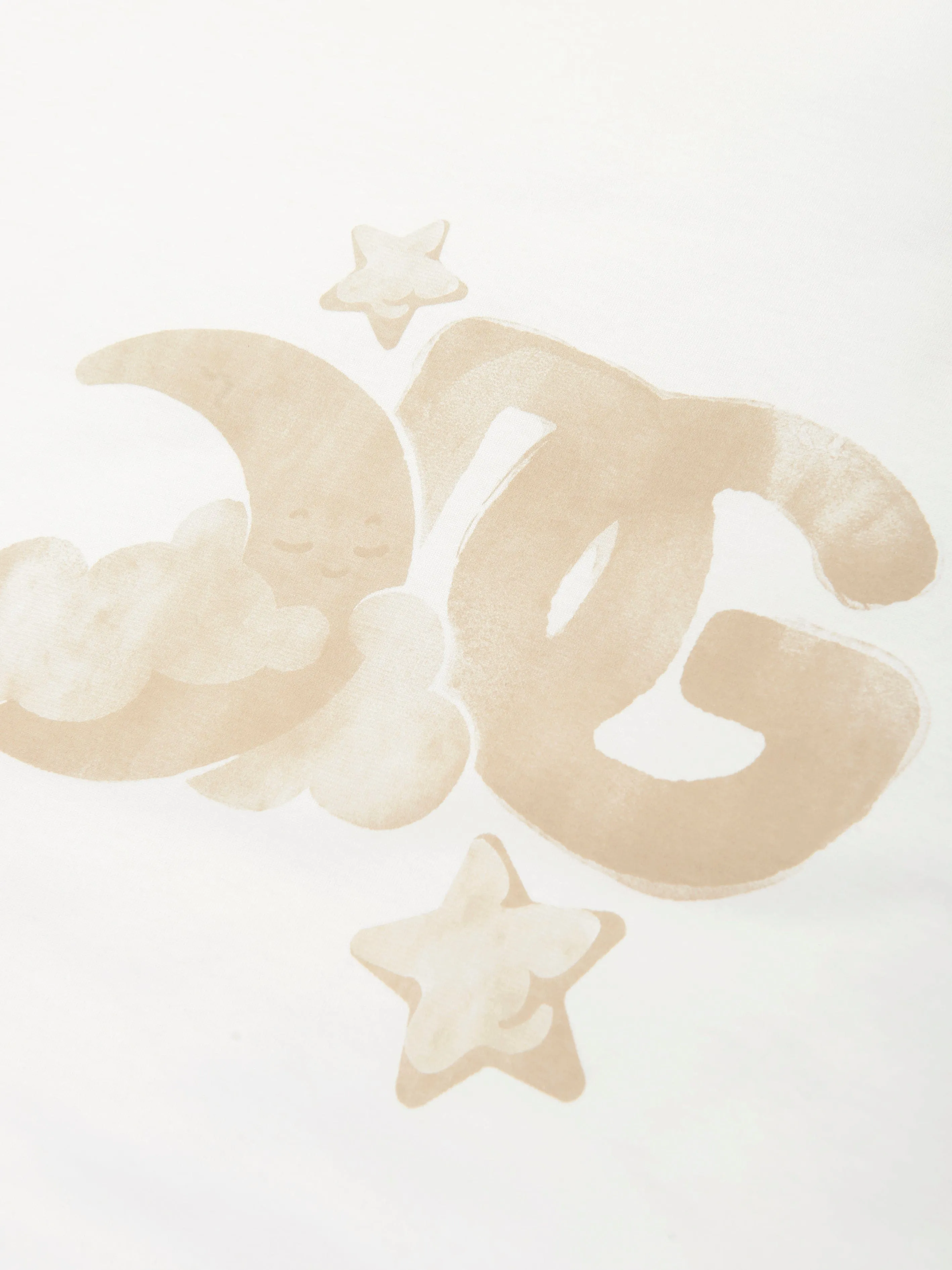 Baby Moon and Star Logo Blanket in Ivory (72cm)