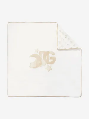 Baby Moon and Star Logo Blanket in Ivory (72cm)
