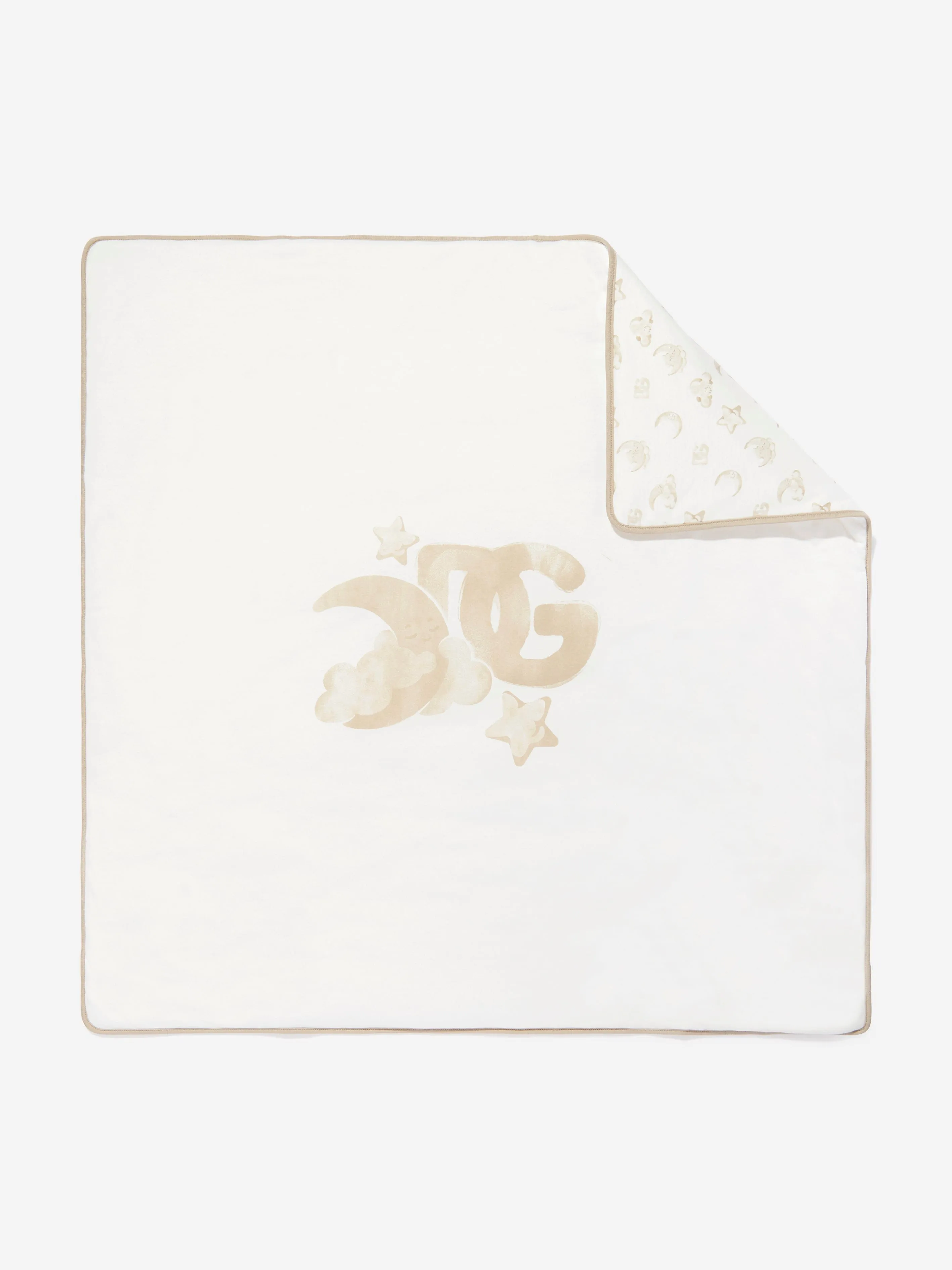Baby Moon and Star Logo Blanket in Ivory (72cm)