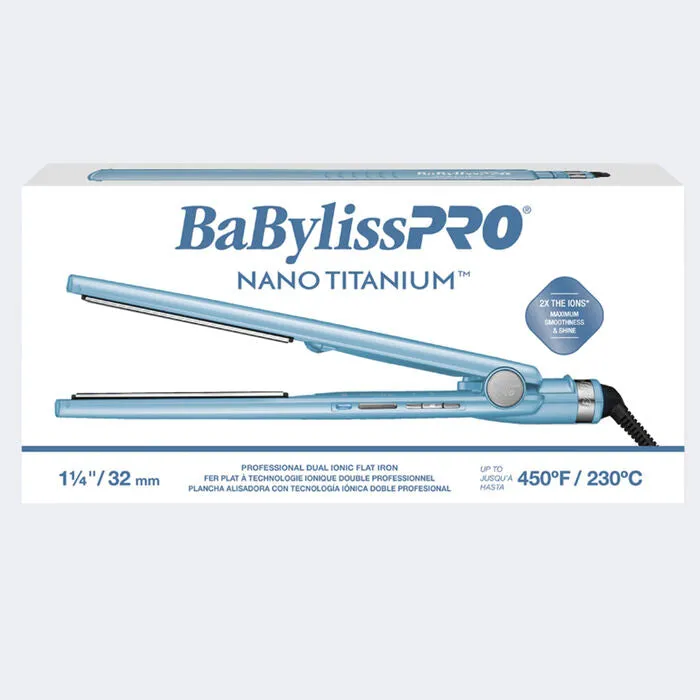 BaBylissPRO® Nano Titanium™ 1.25 Dual Ionic Flat Iron