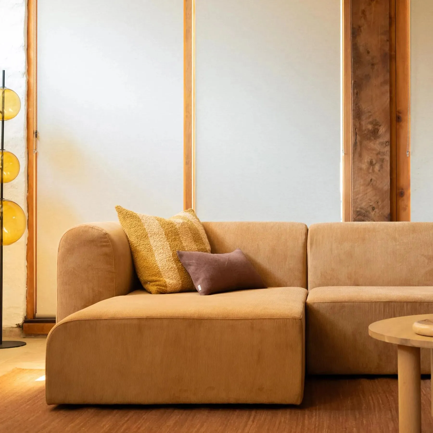 Berg Left Chaise Module - Corduroy Fawn