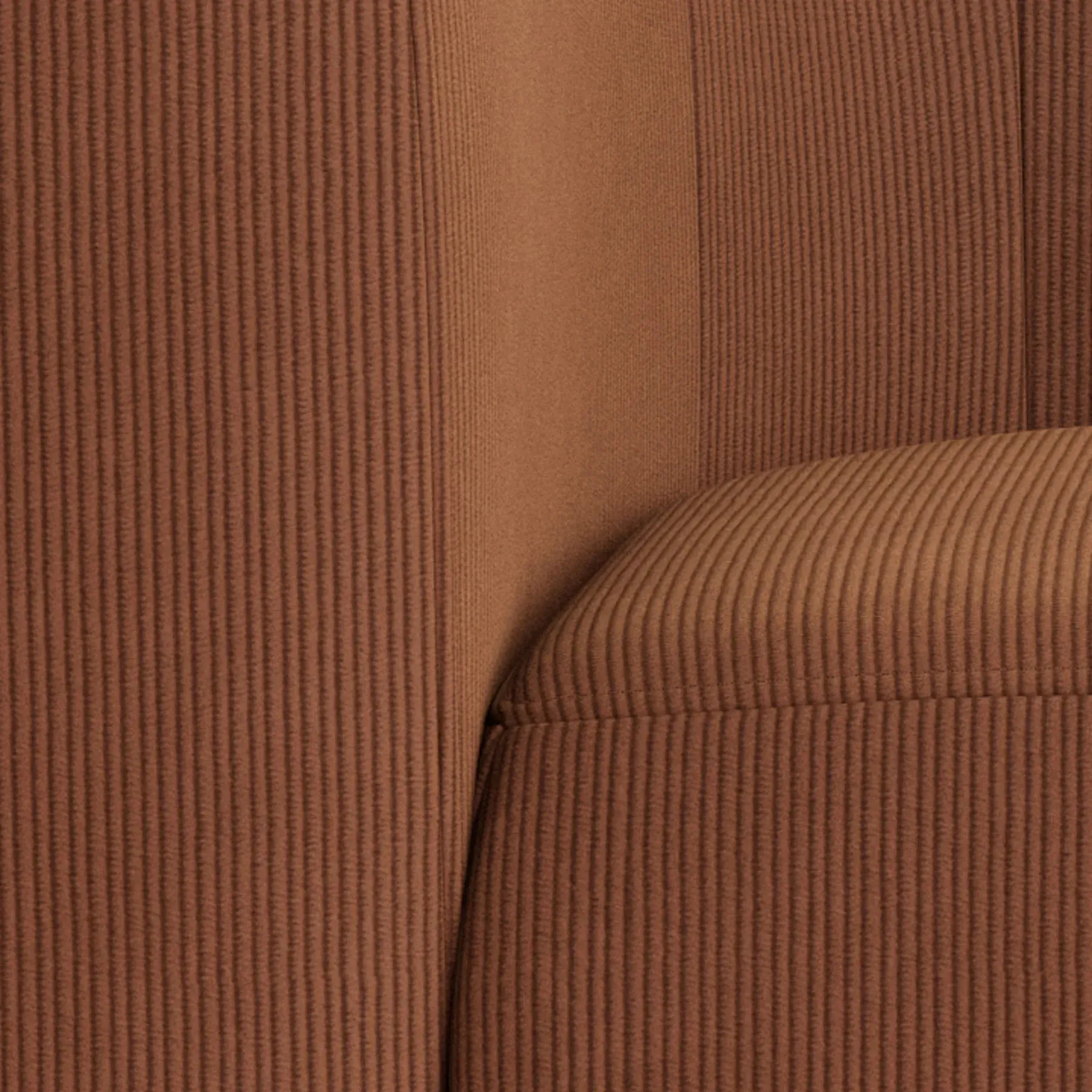 Berg Left Corner Module - Corduroy Cocoa