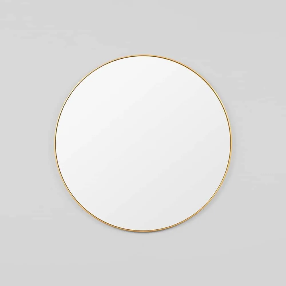 Bjorn Round Mirror - Brass 100cm