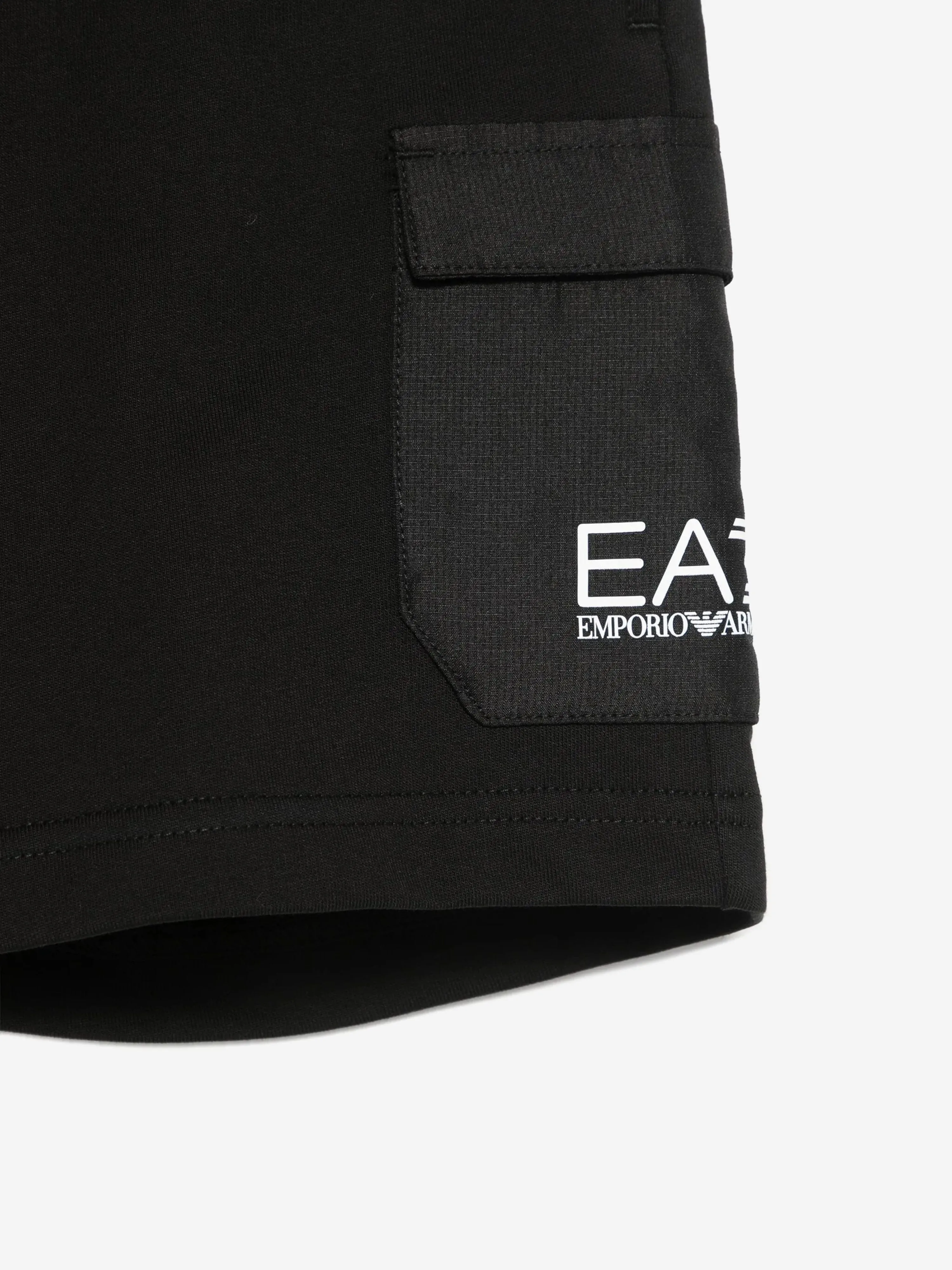 Boys Logo Cargo Shorts in Black