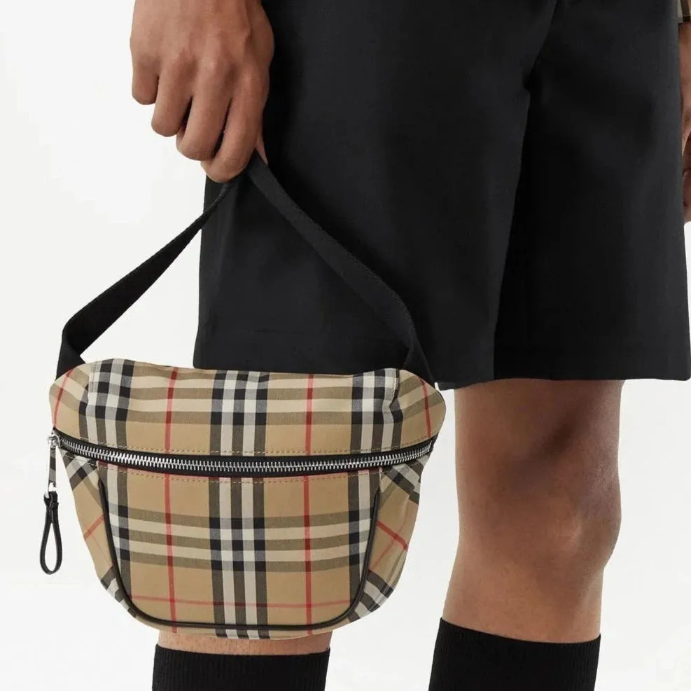 Burberry Vintage Check Bonded Cotton Crossbody Bag