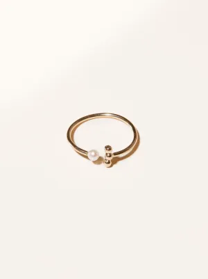 Caesar Open Pearl Ring