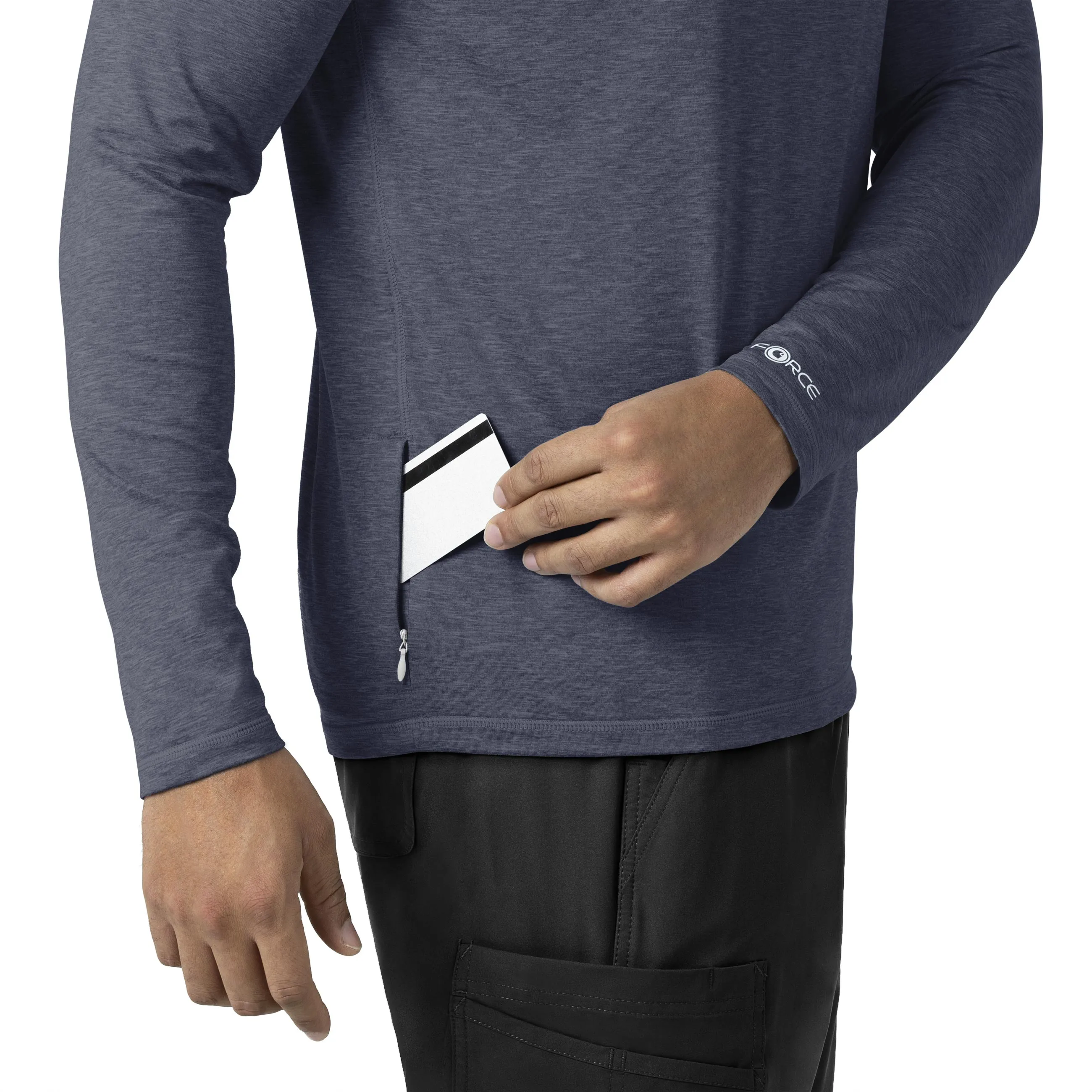 Carhartt Force Sub-Scrubs Men's Long Sleeve Tee - Navy Heather