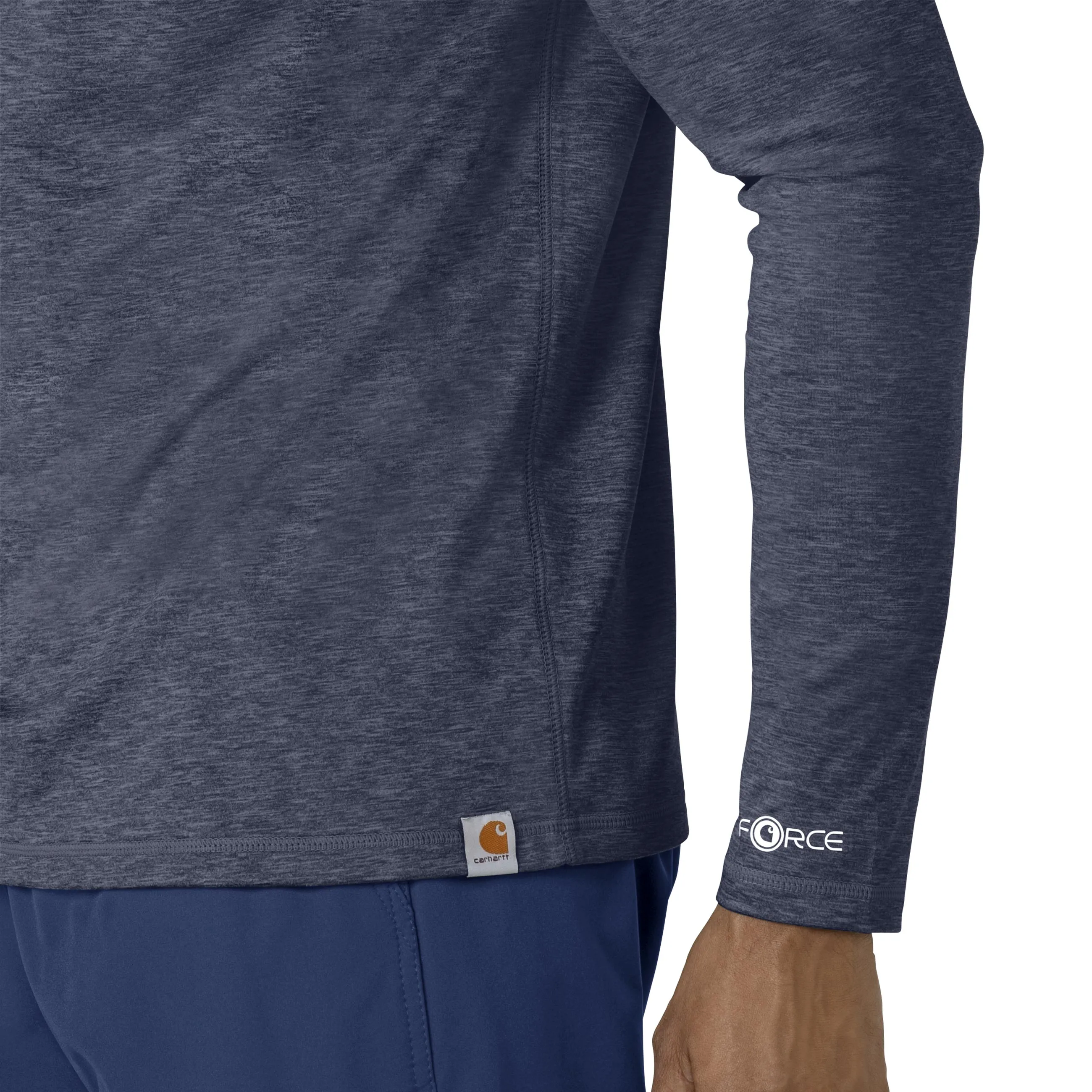 Carhartt Force Sub-Scrubs Men's Long Sleeve Tee - Navy Heather