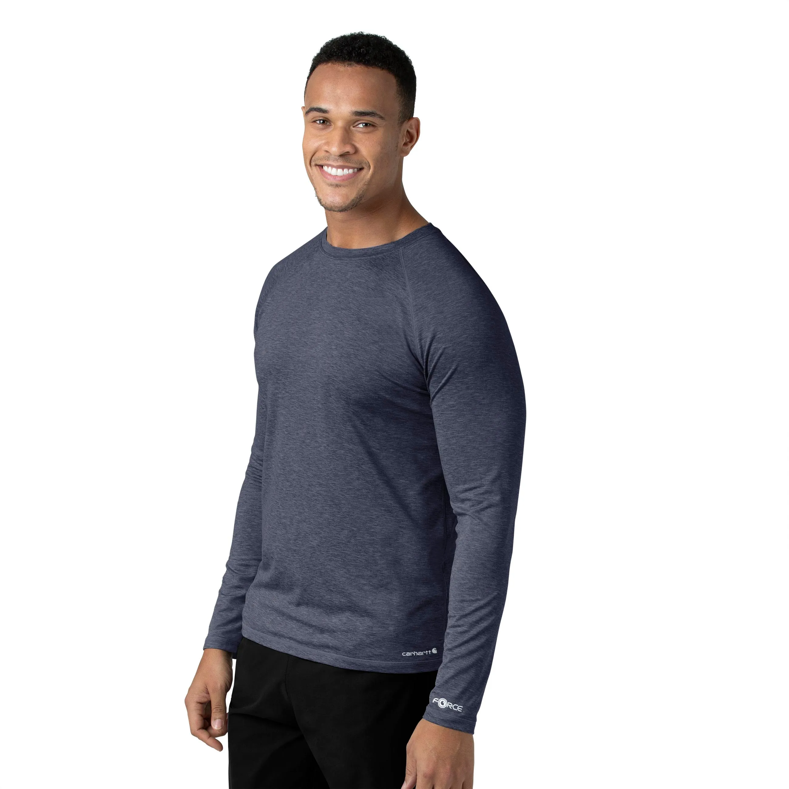 Carhartt Force Sub-Scrubs Men's Long Sleeve Tee - Navy Heather