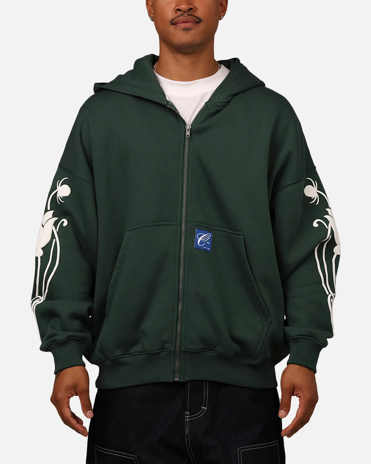 Carre Nouveau Fill Zip Hoodie Green