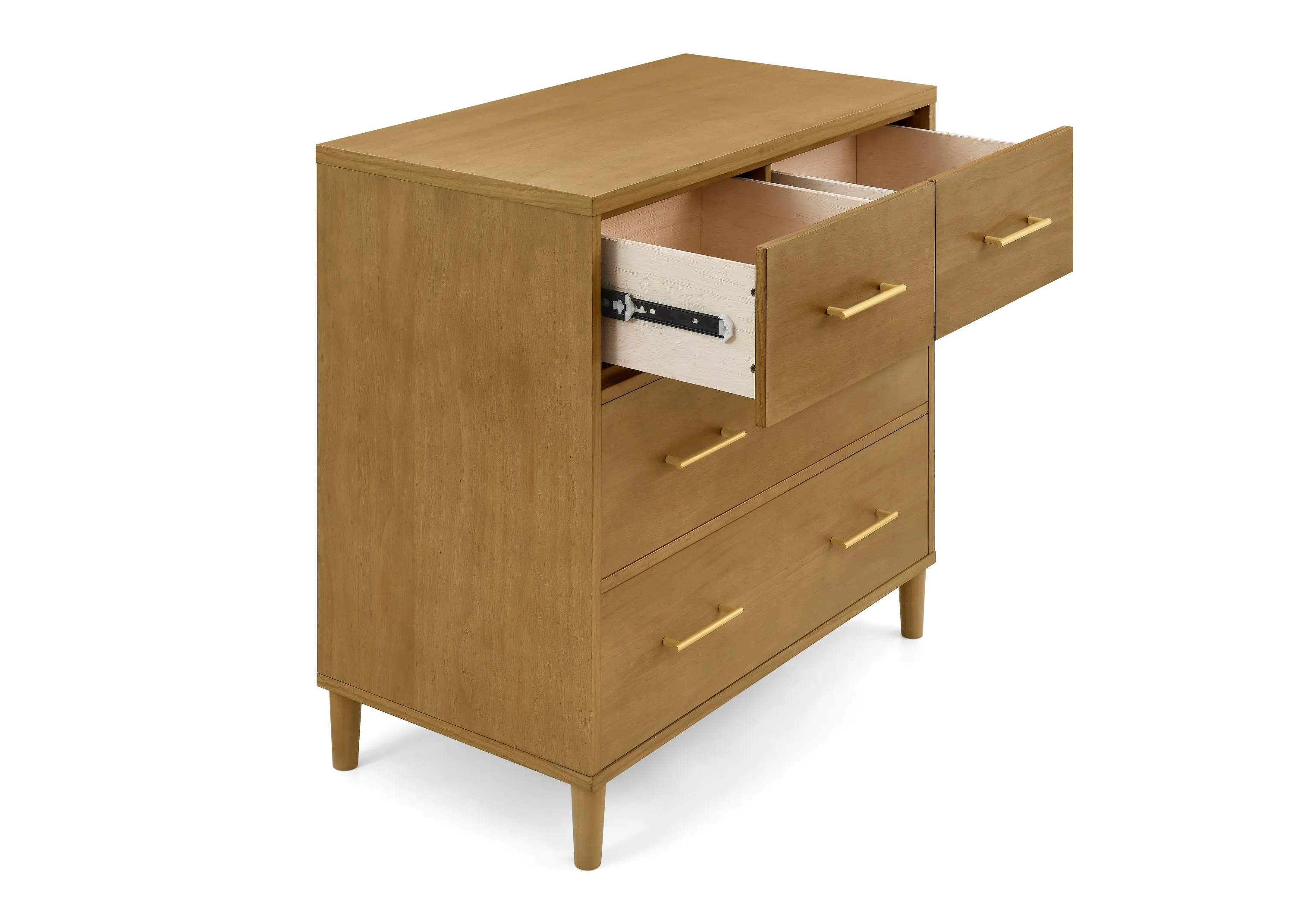 Classic 4 Drawer Dresser with Changing Top and Interlocking Drawers