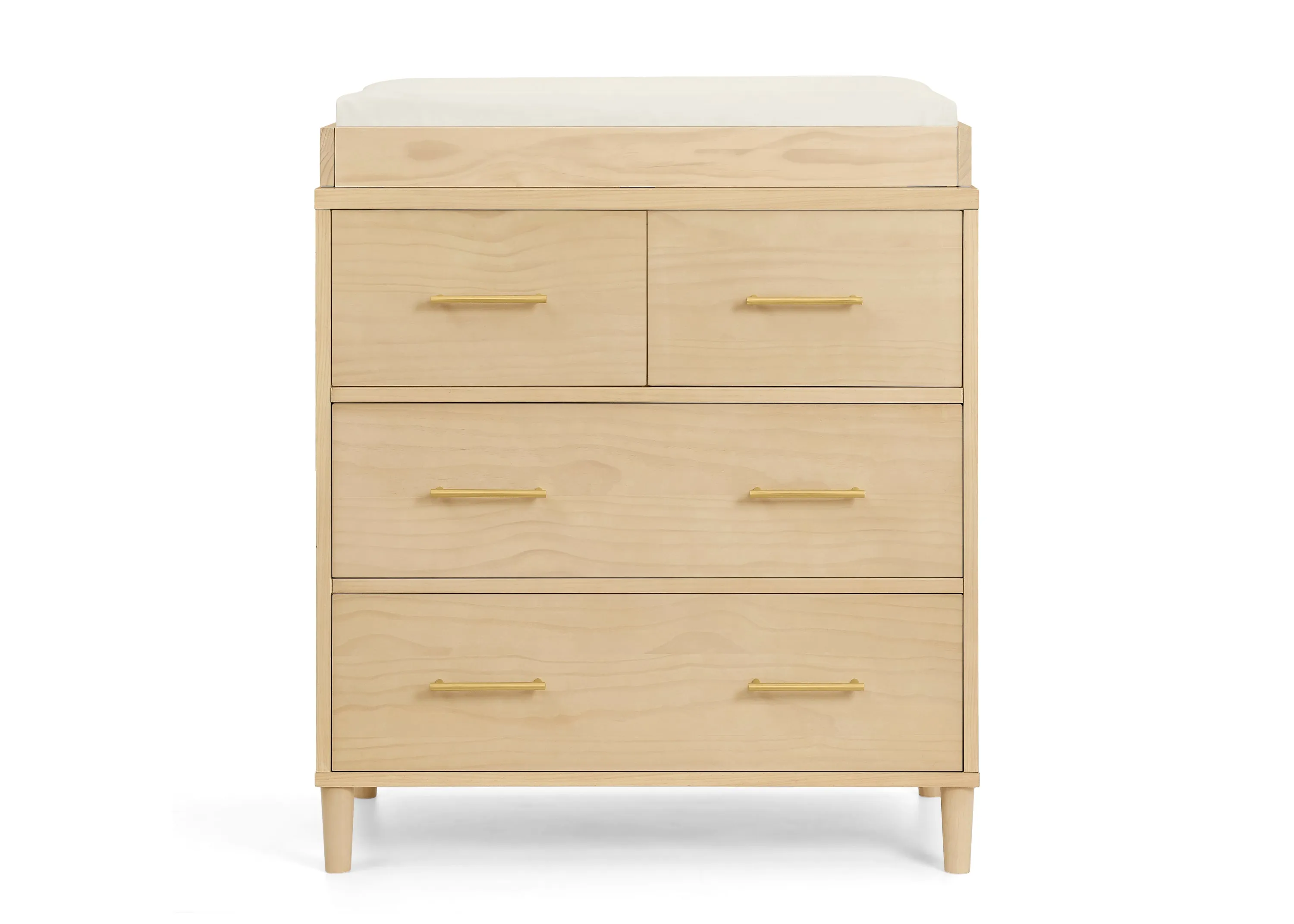 Classic 4 Drawer Dresser with Changing Top and Interlocking Drawers