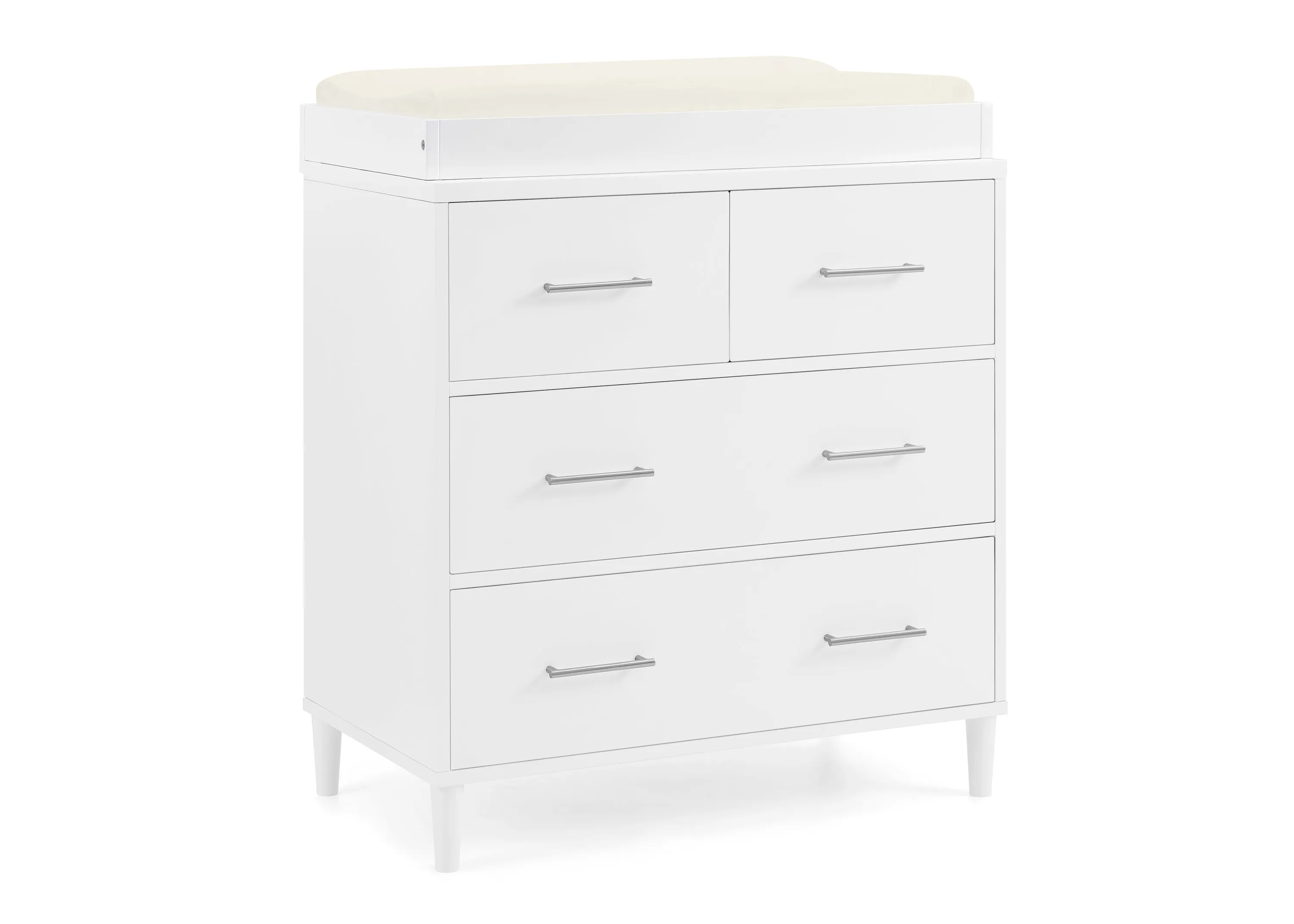 Classic 4 Drawer Dresser with Changing Top and Interlocking Drawers