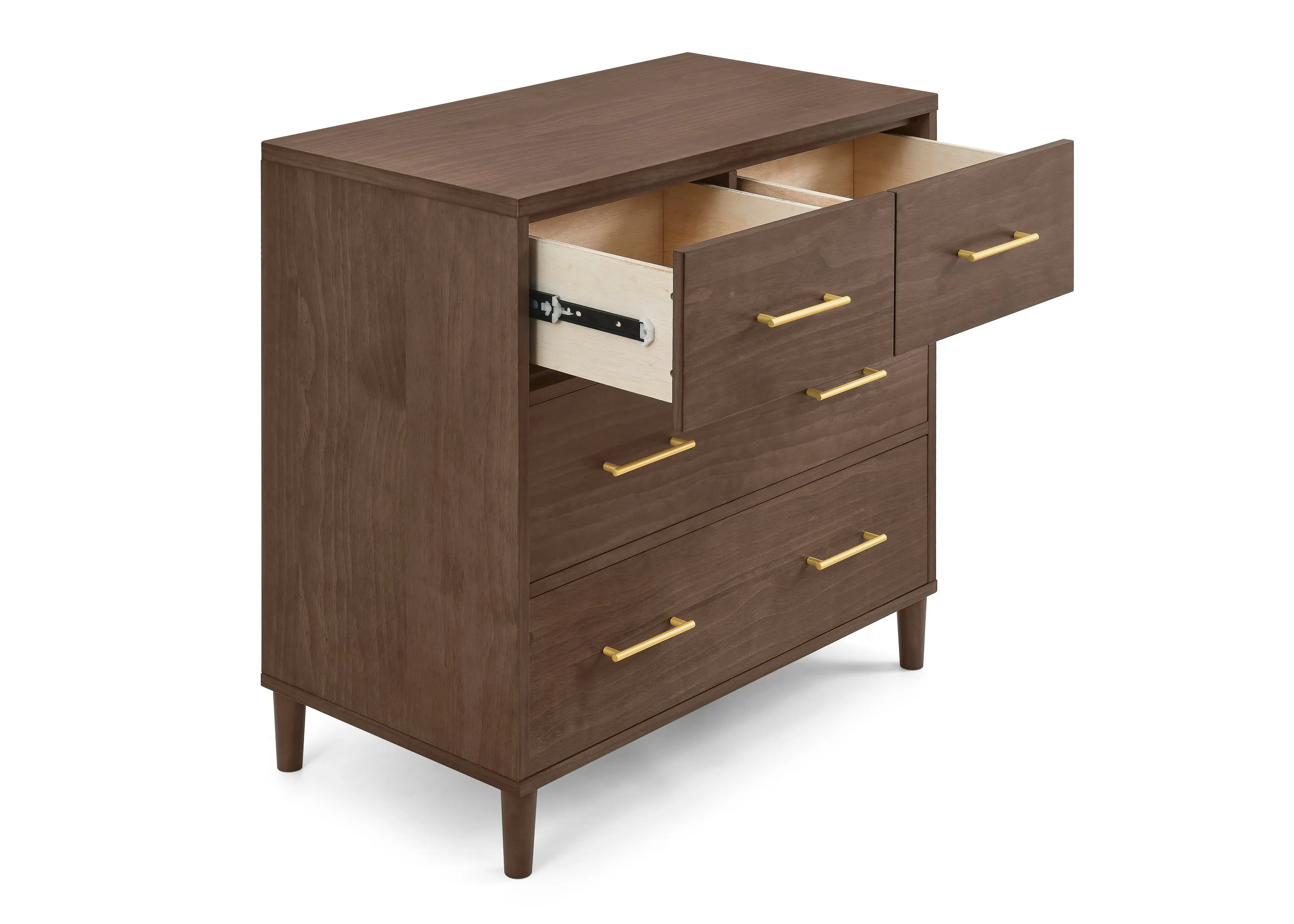 Classic 4 Drawer Dresser with Changing Top and Interlocking Drawers