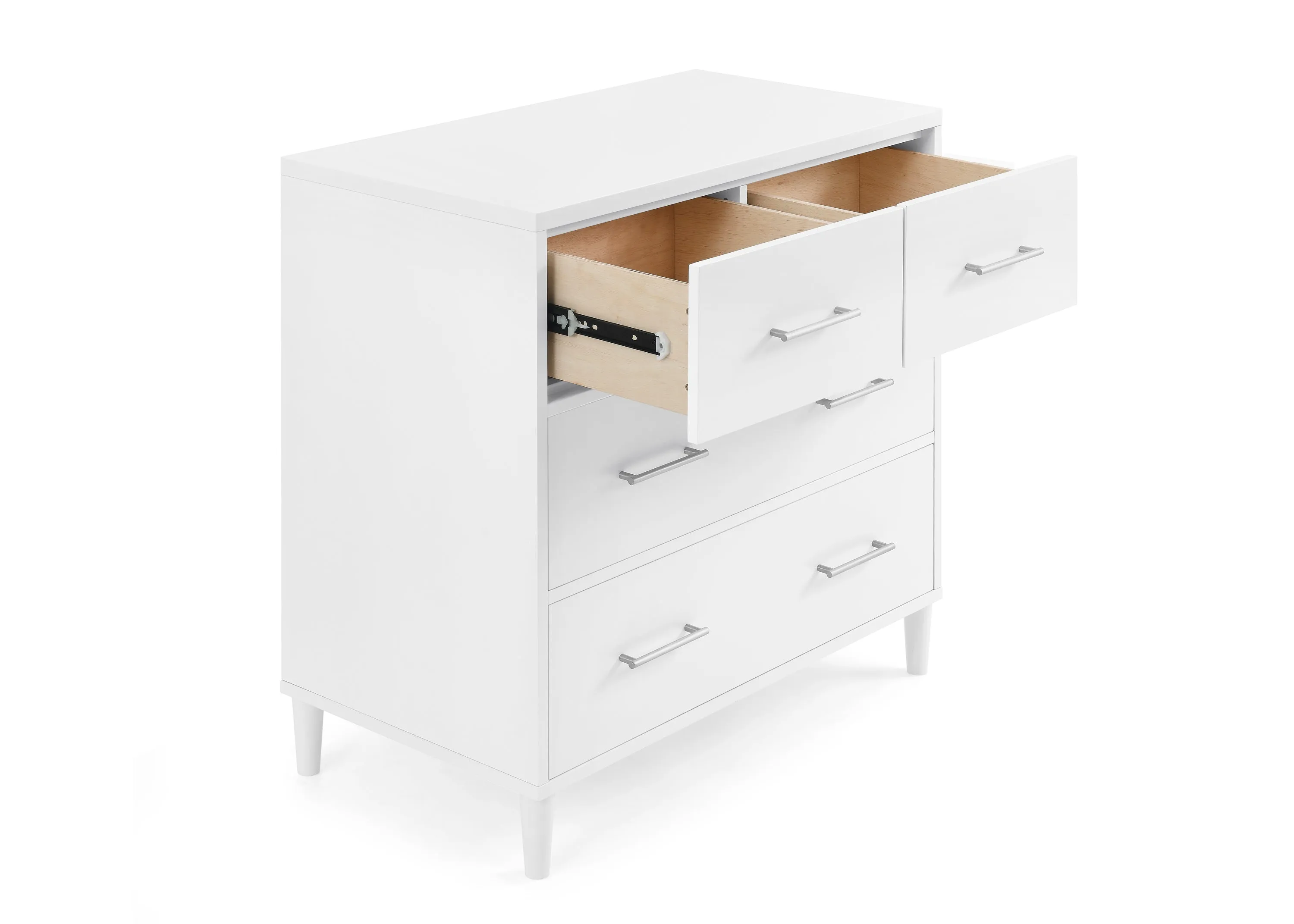 Classic 4 Drawer Dresser with Changing Top and Interlocking Drawers