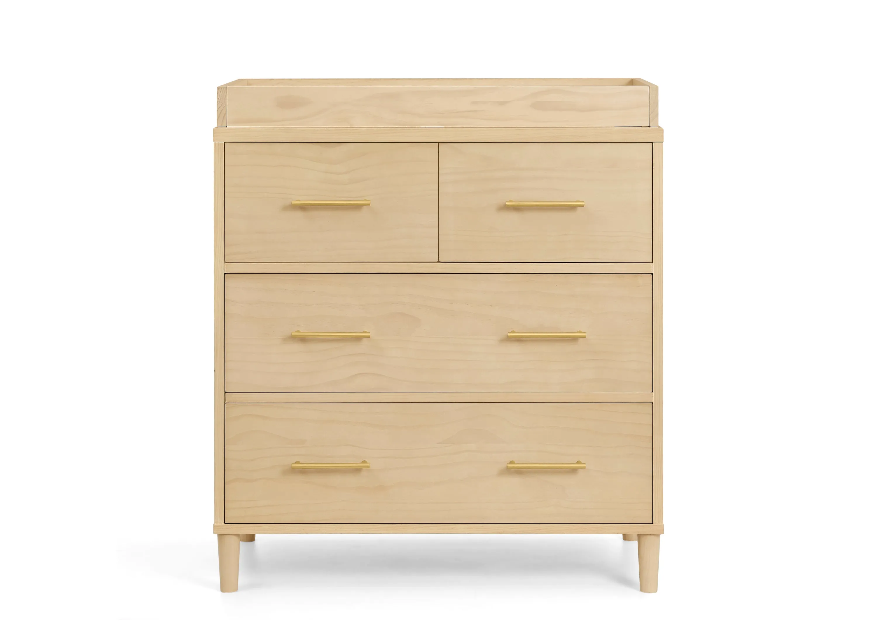 Classic 4 Drawer Dresser with Changing Top and Interlocking Drawers