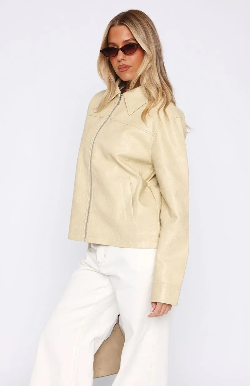 Cool City Life Pu Jacket Blonde