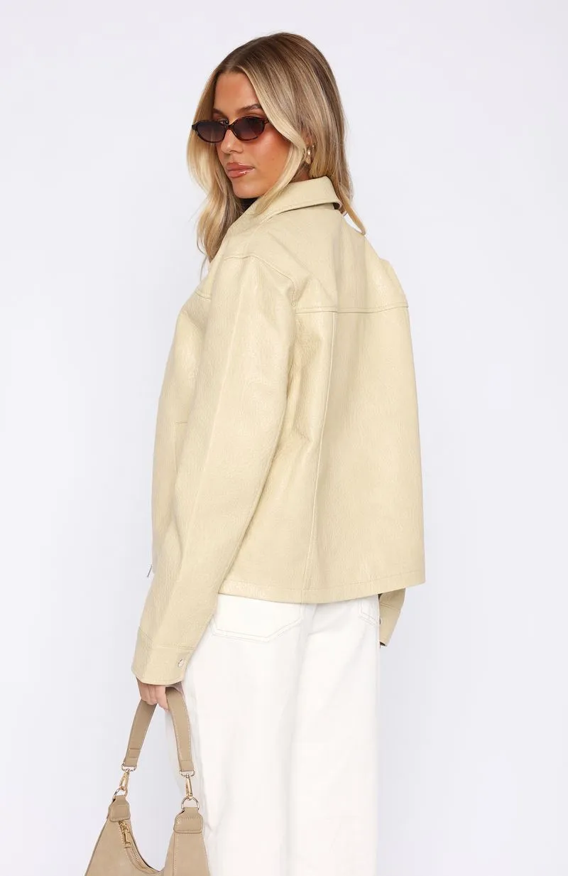 Cool City Life Pu Jacket Blonde