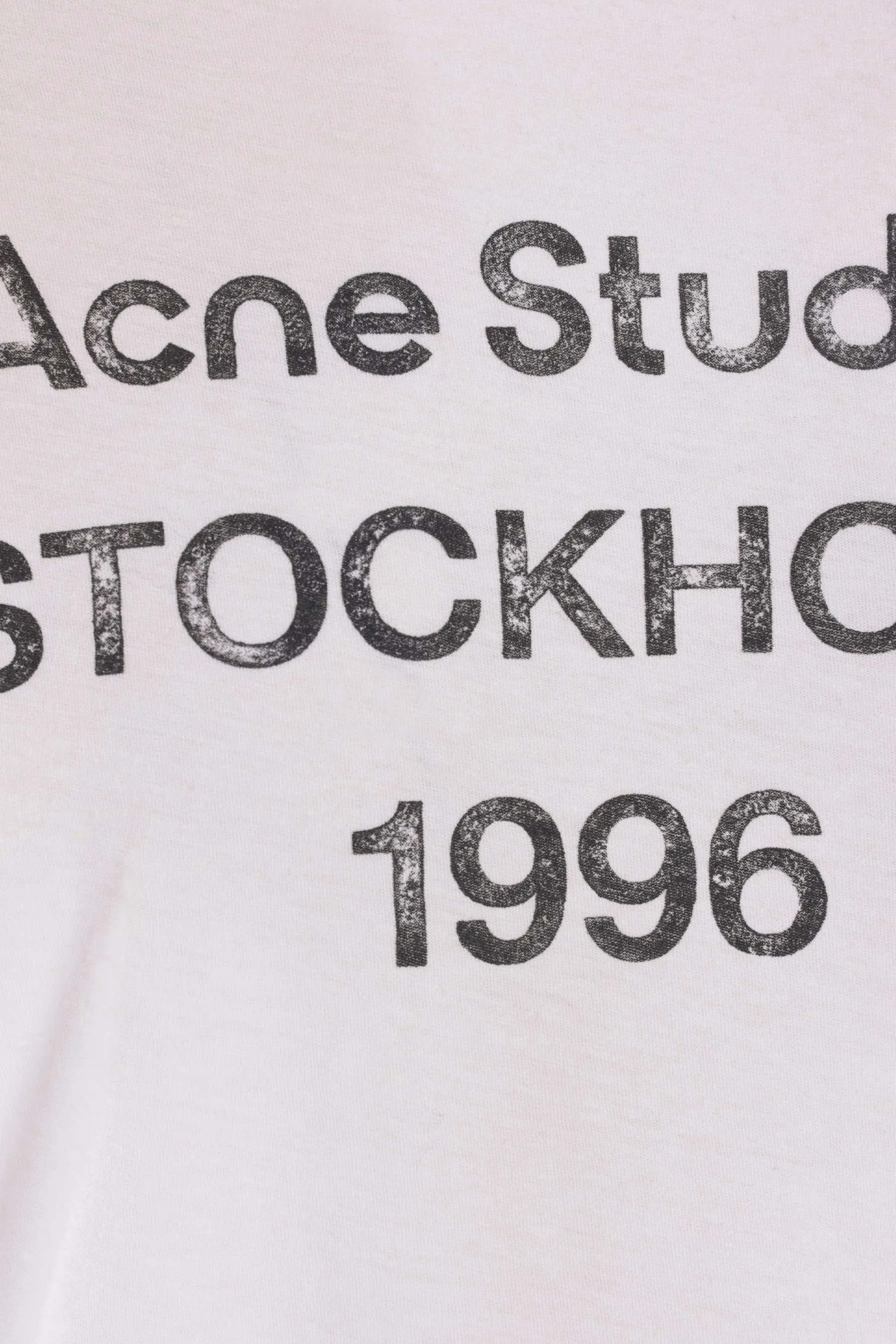 cotton and hemp t-shirt with Acne Studios 1996 print