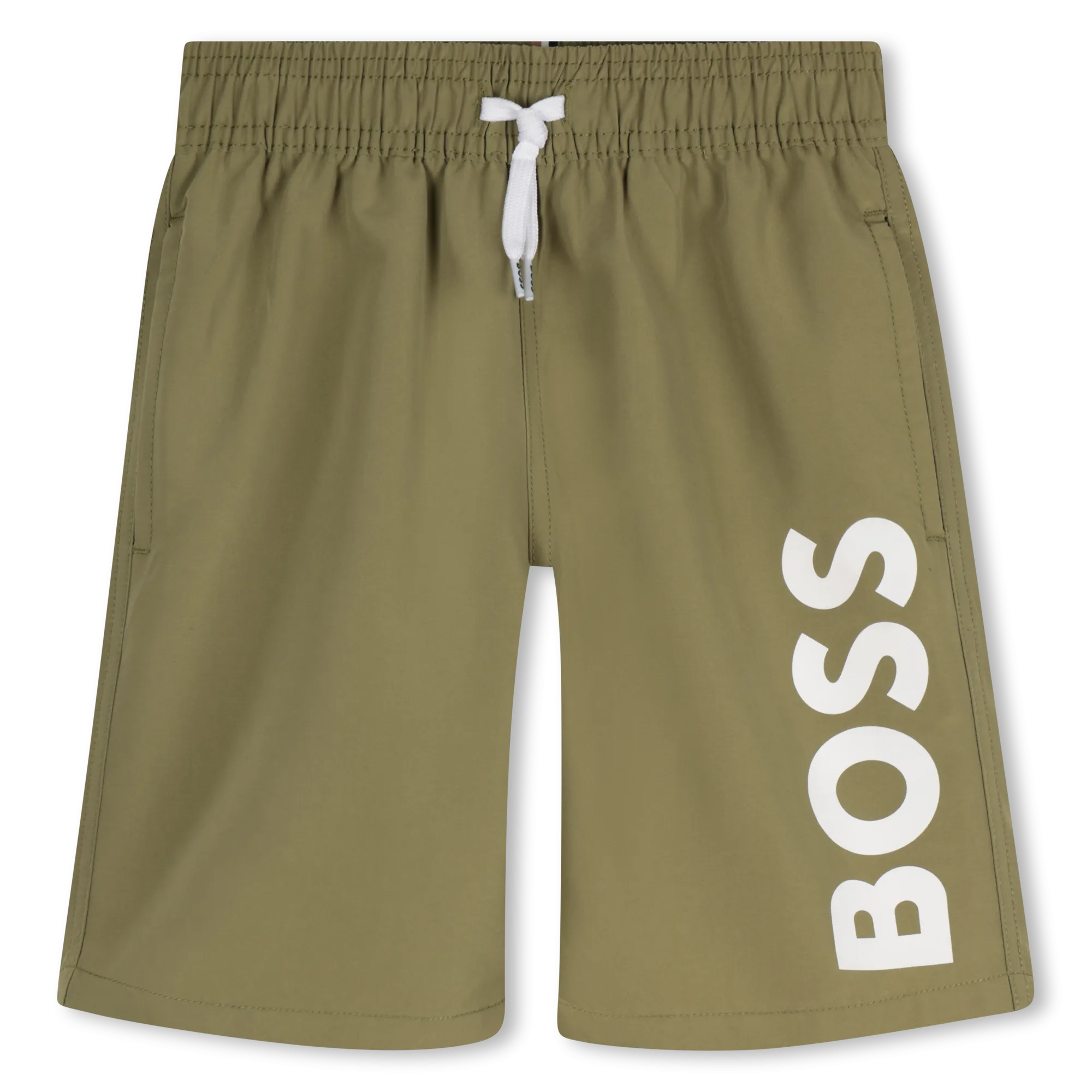 Dark Green Logo Swim Shorts