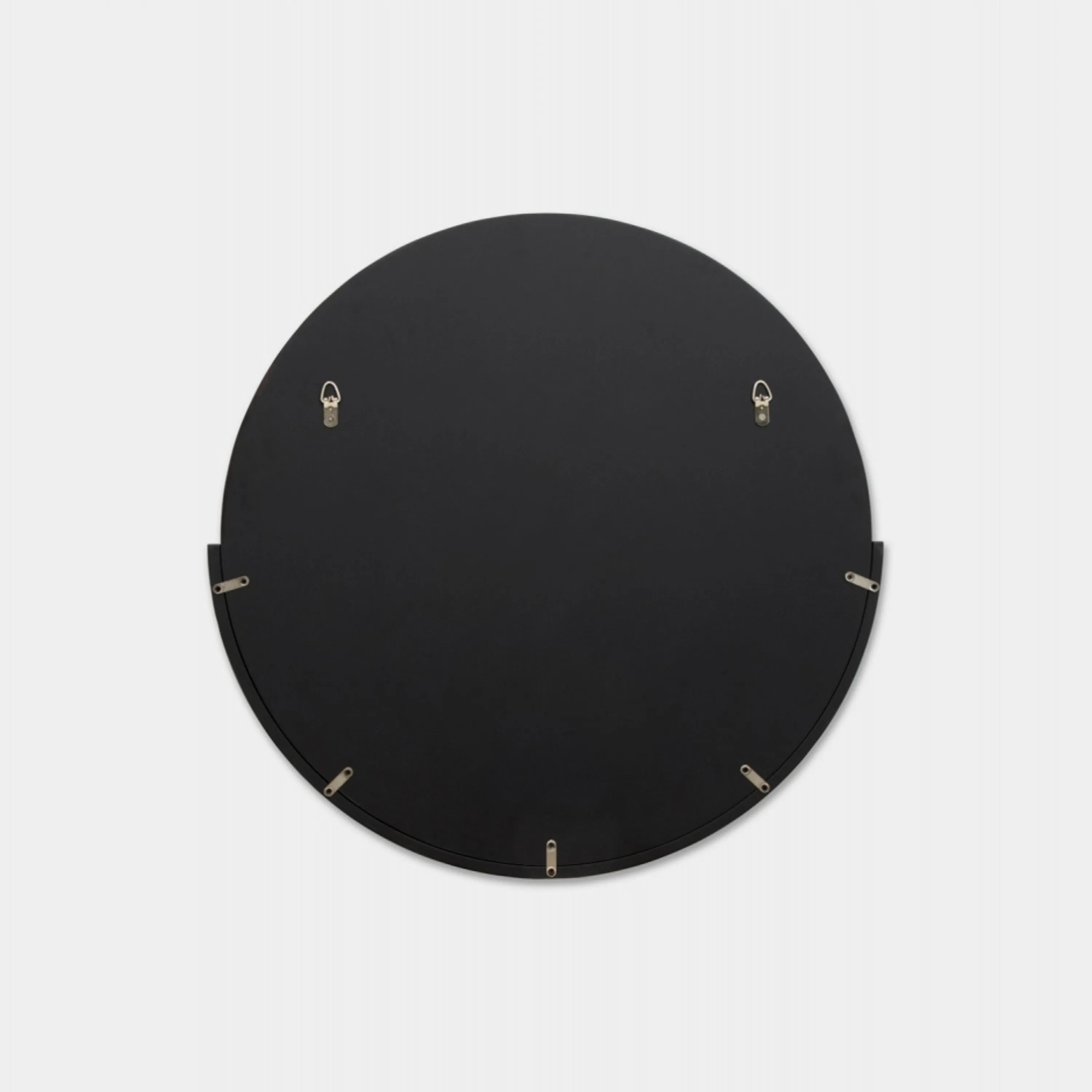 Dawn Round Mirror - Black Large