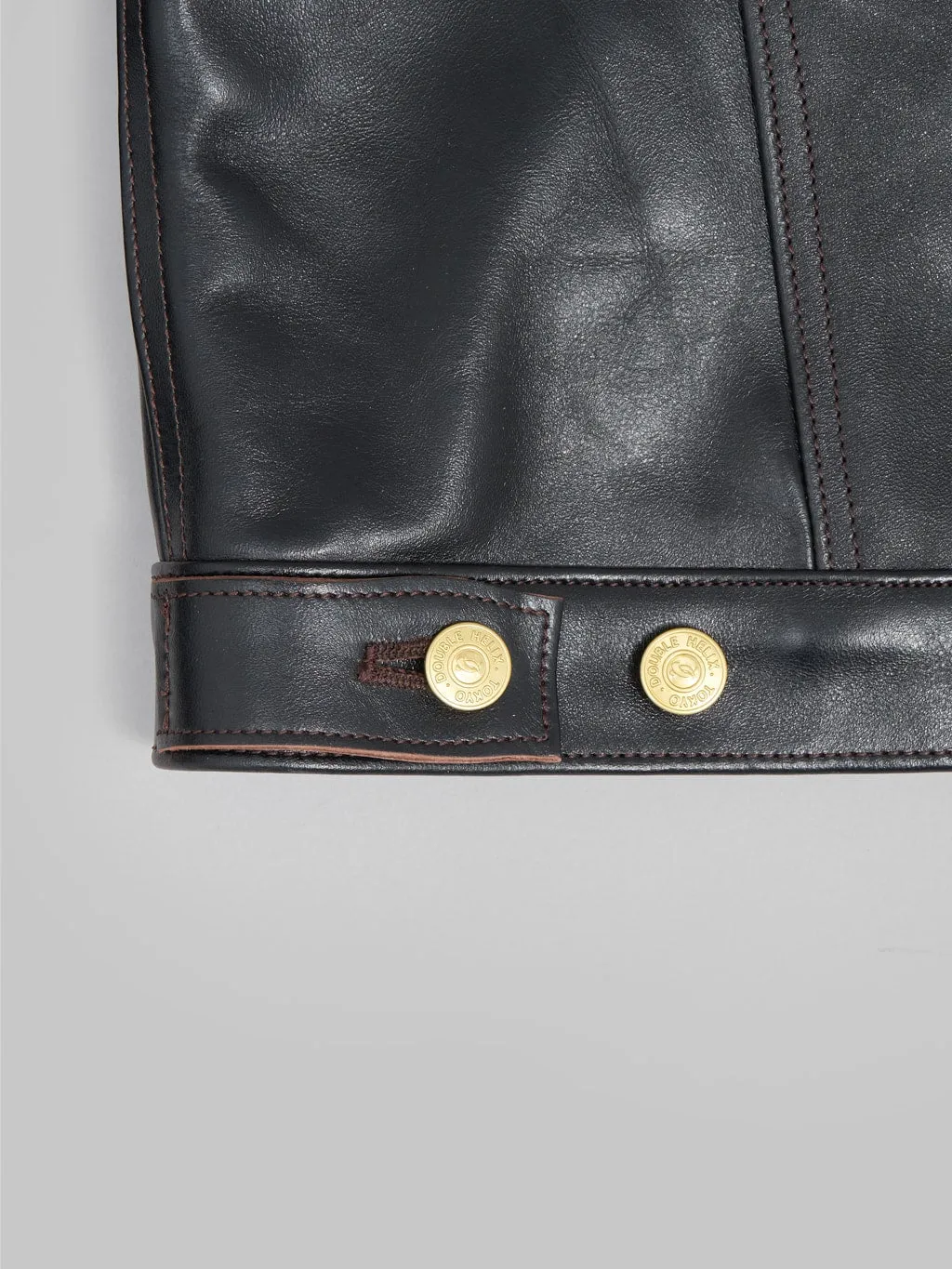 Double Helix Western Pioneer Black Tea Core Horsehide Jacket