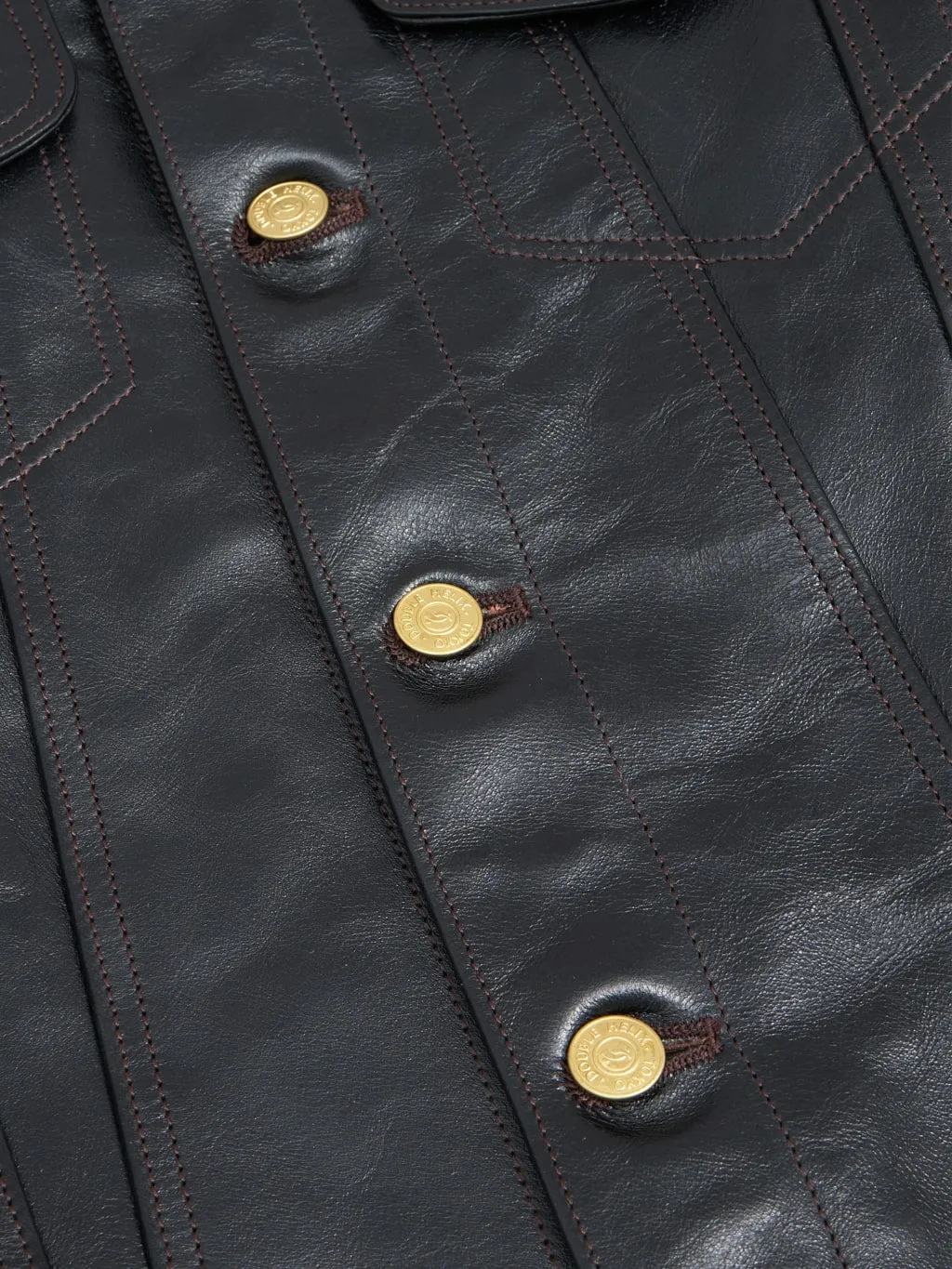 Double Helix Western Pioneer Black Tea Core Horsehide Jacket