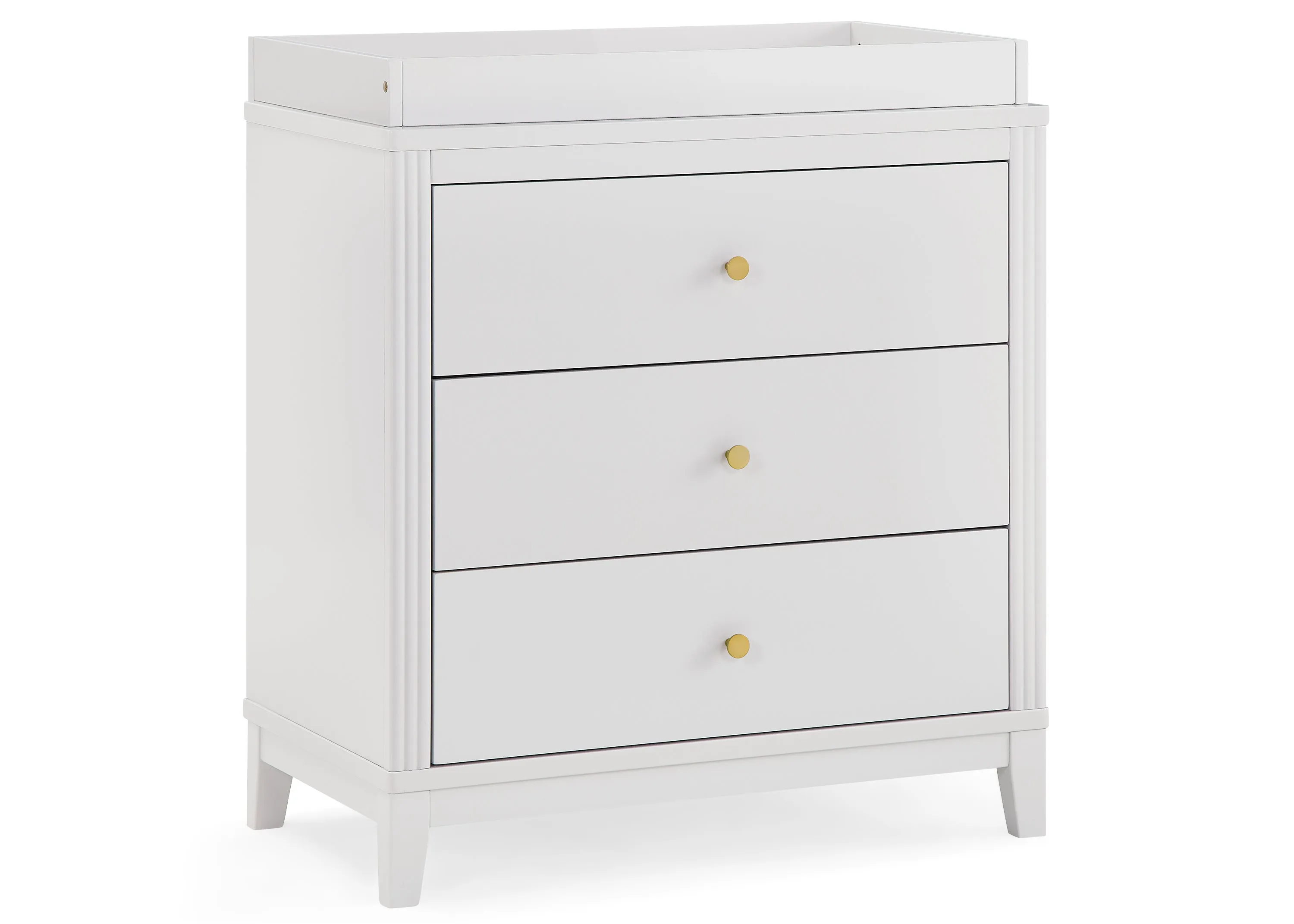Eloise 3 Drawer Dresser with Changing Top and Interlocking Drawers