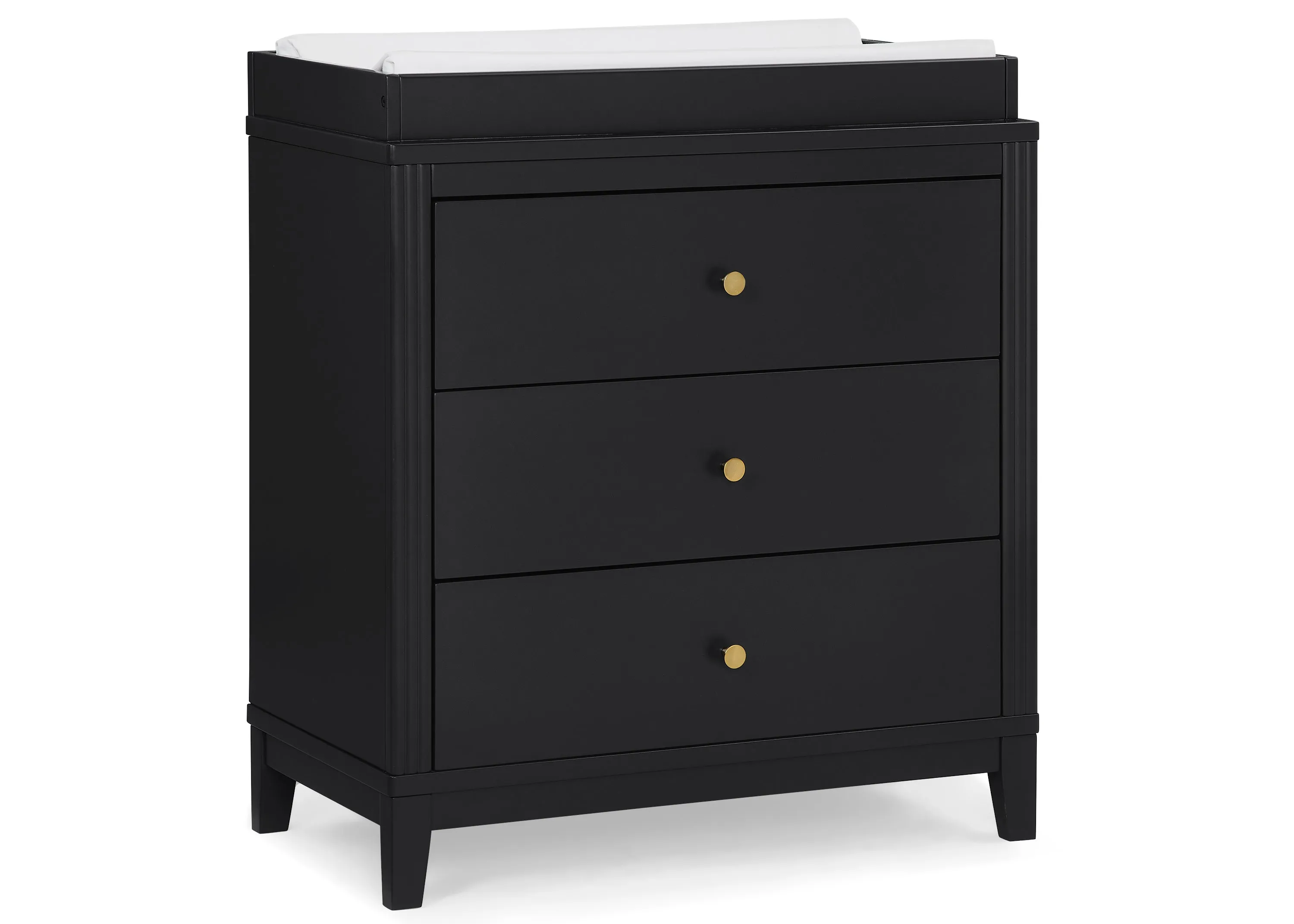 Eloise 3 Drawer Dresser with Changing Top and Interlocking Drawers