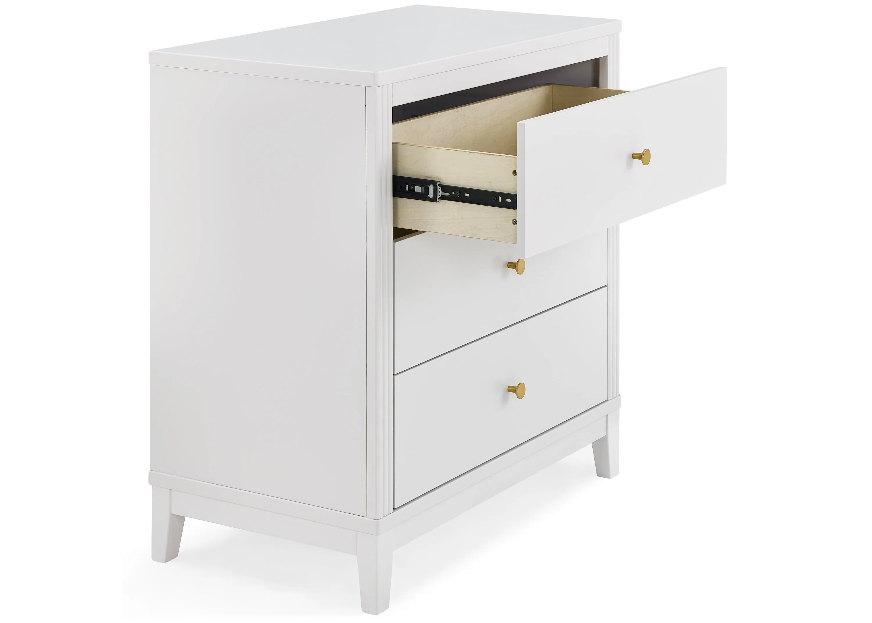 Eloise 3 Drawer Dresser with Changing Top and Interlocking Drawers
