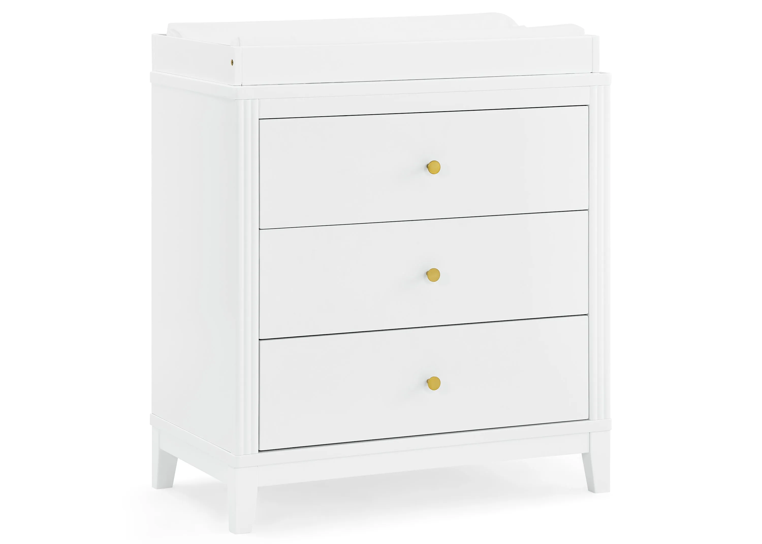 Eloise 3 Drawer Dresser with Changing Top and Interlocking Drawers