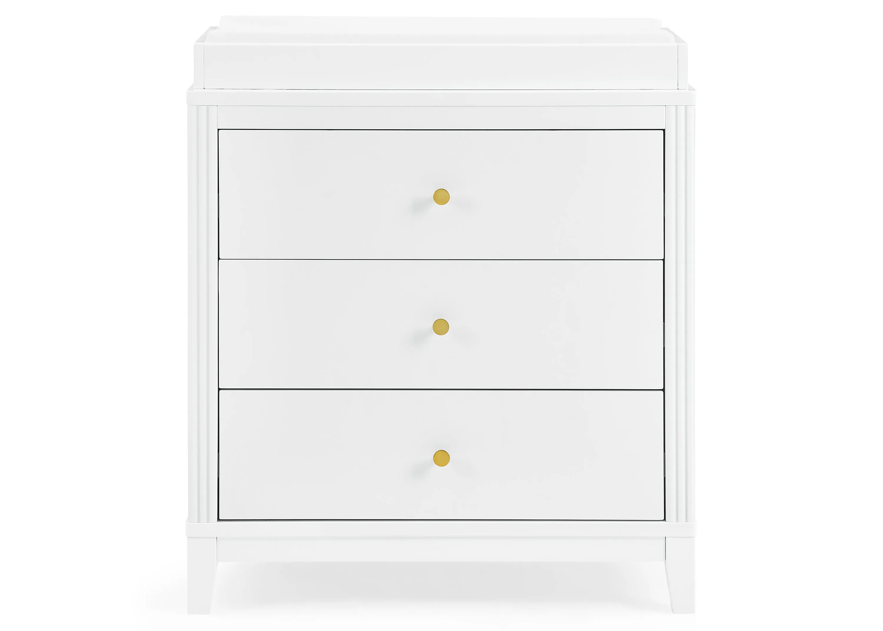 Eloise 3 Drawer Dresser with Changing Top and Interlocking Drawers