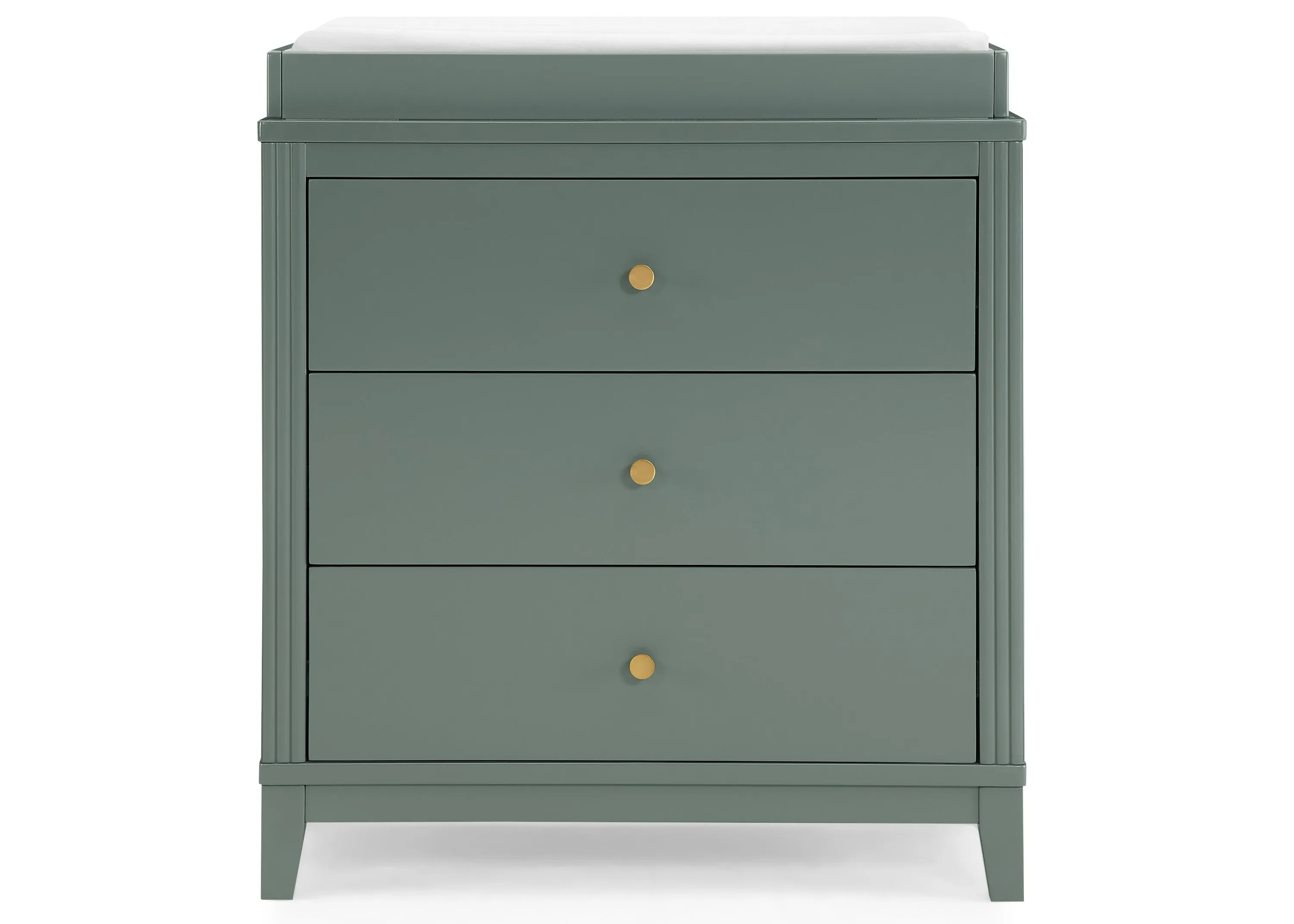Eloise 3 Drawer Dresser with Changing Top and Interlocking Drawers