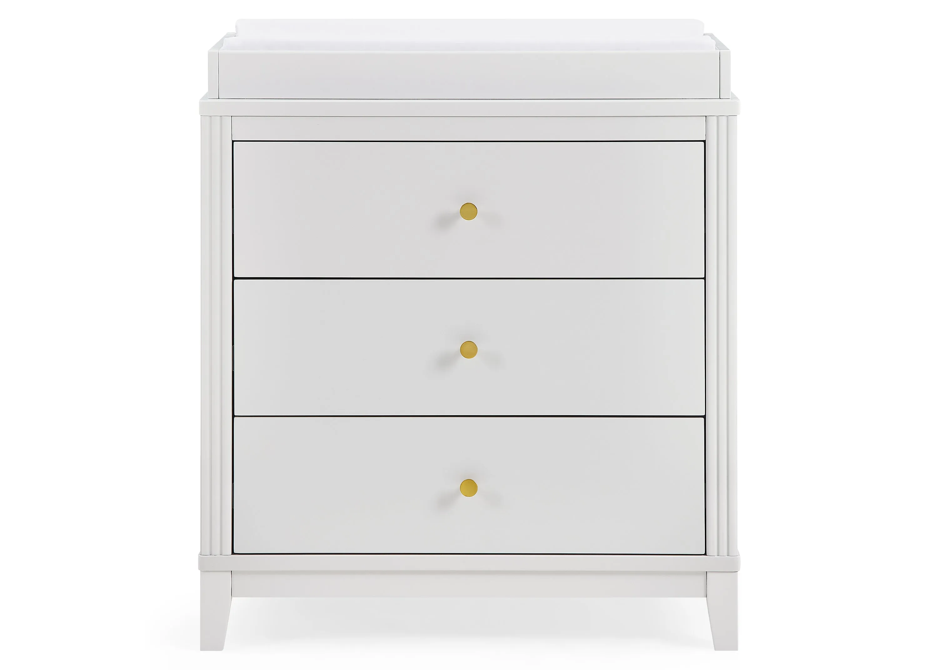 Eloise 3 Drawer Dresser with Changing Top and Interlocking Drawers