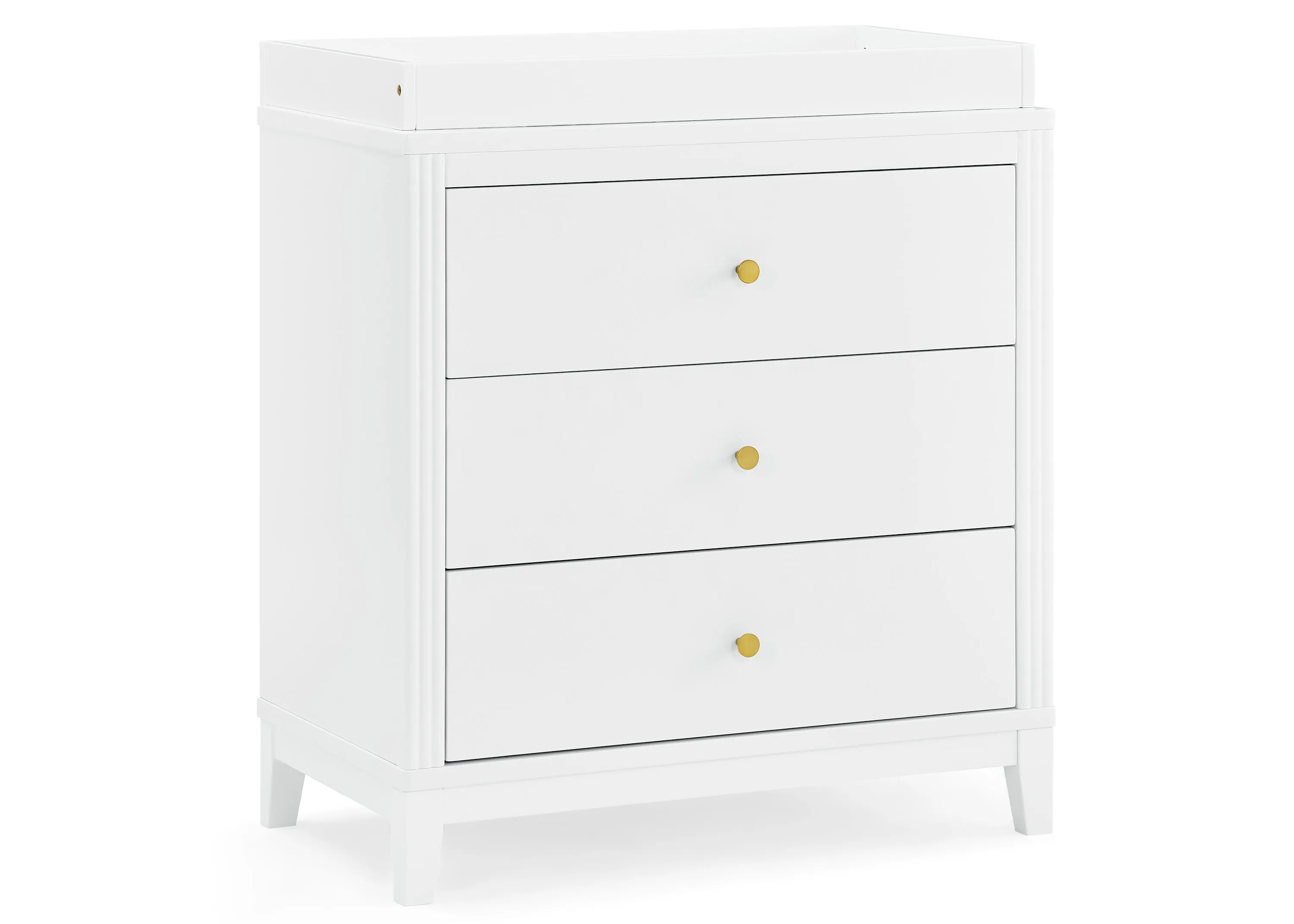 Eloise 3 Drawer Dresser with Changing Top and Interlocking Drawers