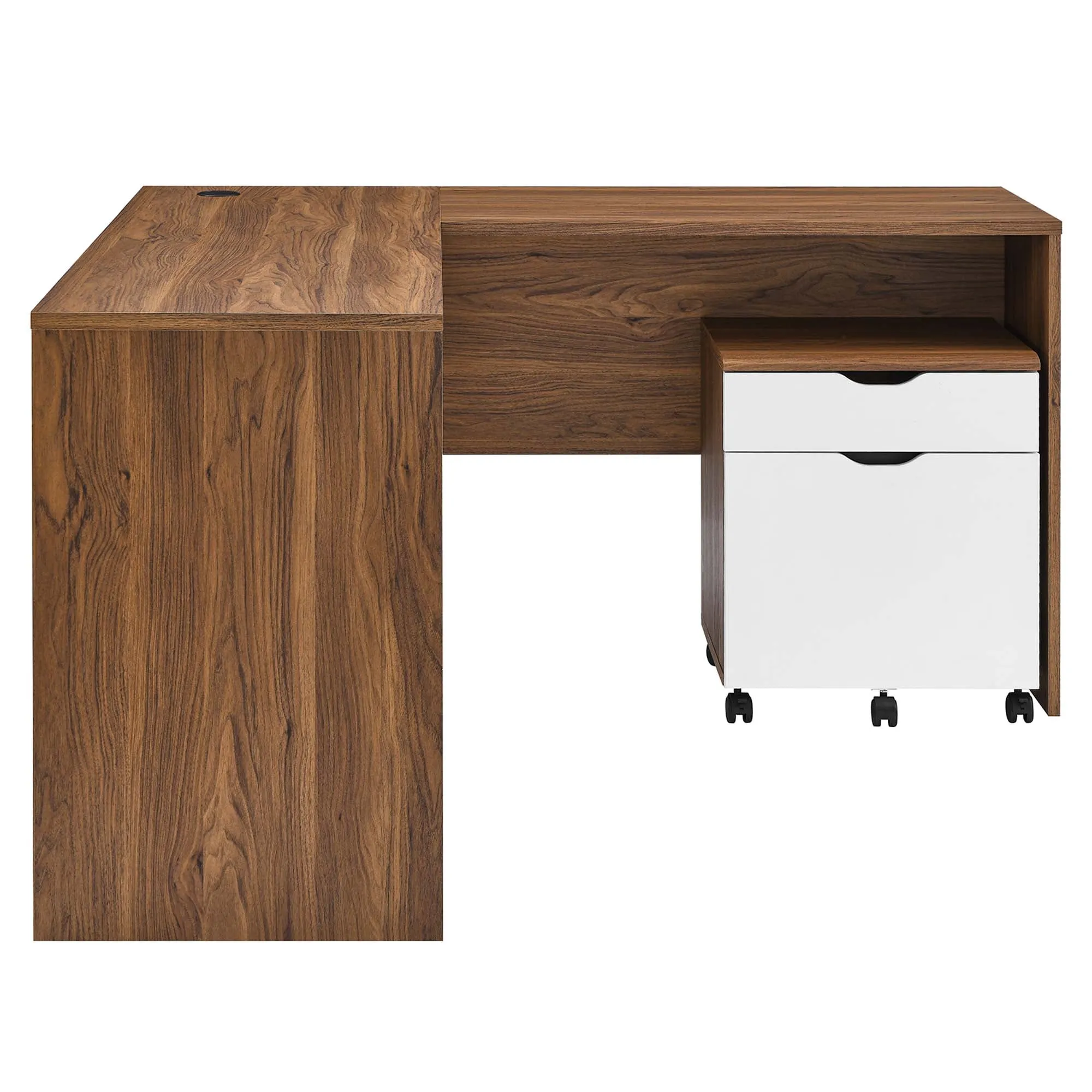 Envision Wood Desk and File Cabinet Set by Modway