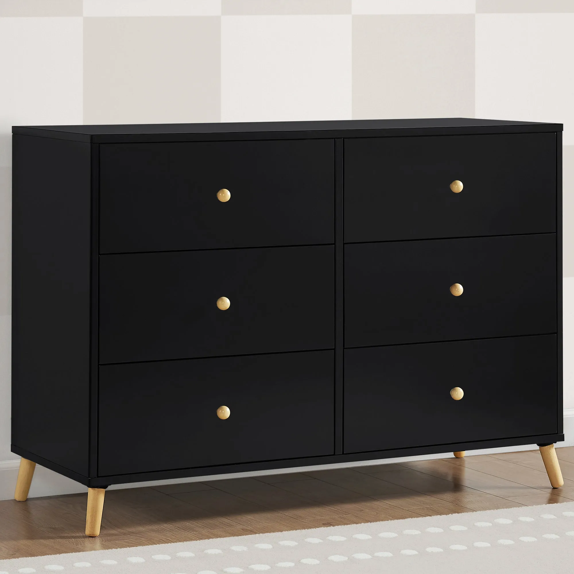 Essex 6 Drawer Dresser with Interlocking Drawers