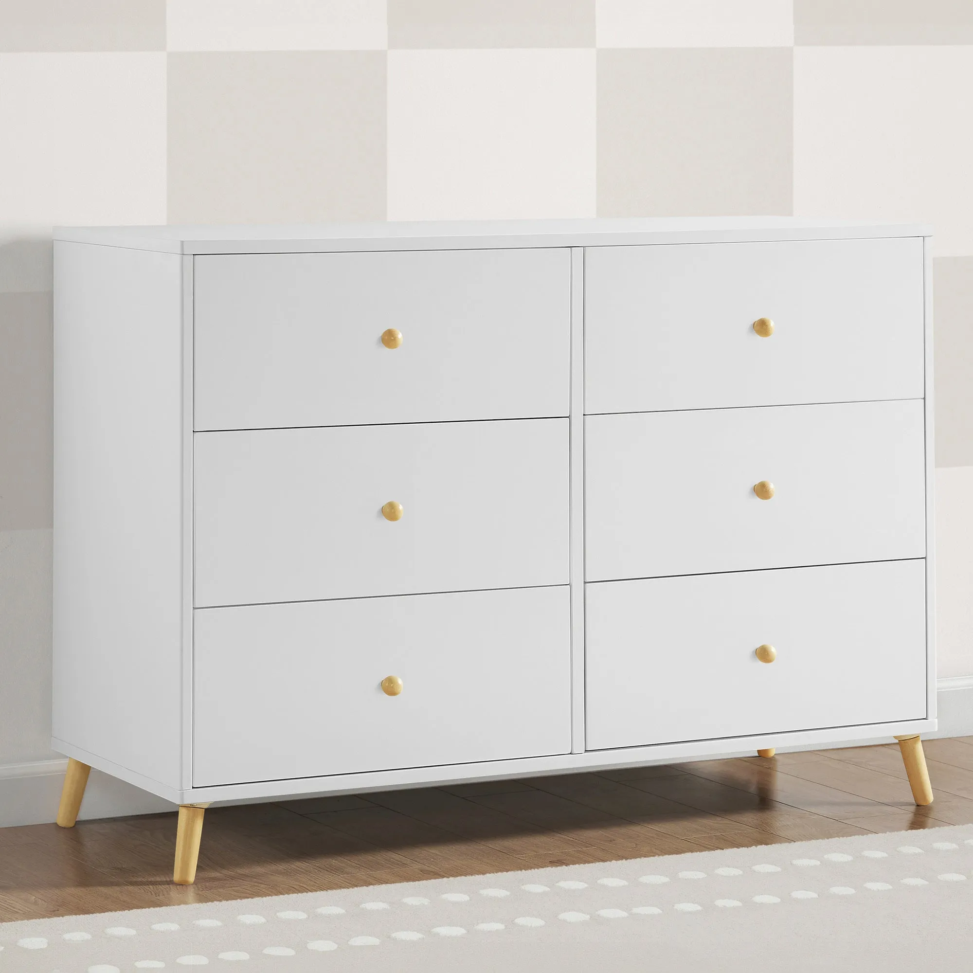 Essex 6 Drawer Dresser with Interlocking Drawers