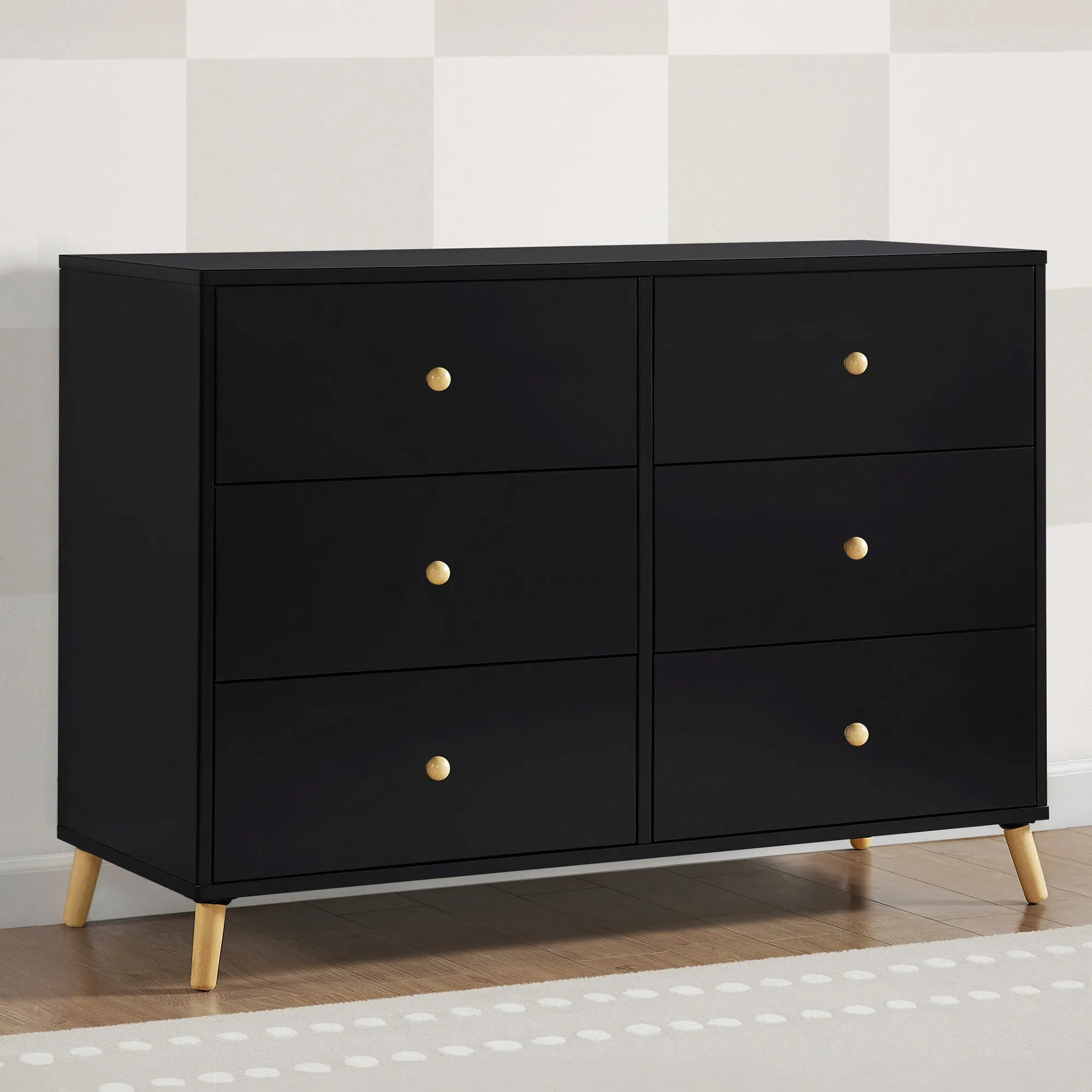 Essex 6 Drawer Dresser with Interlocking Drawers