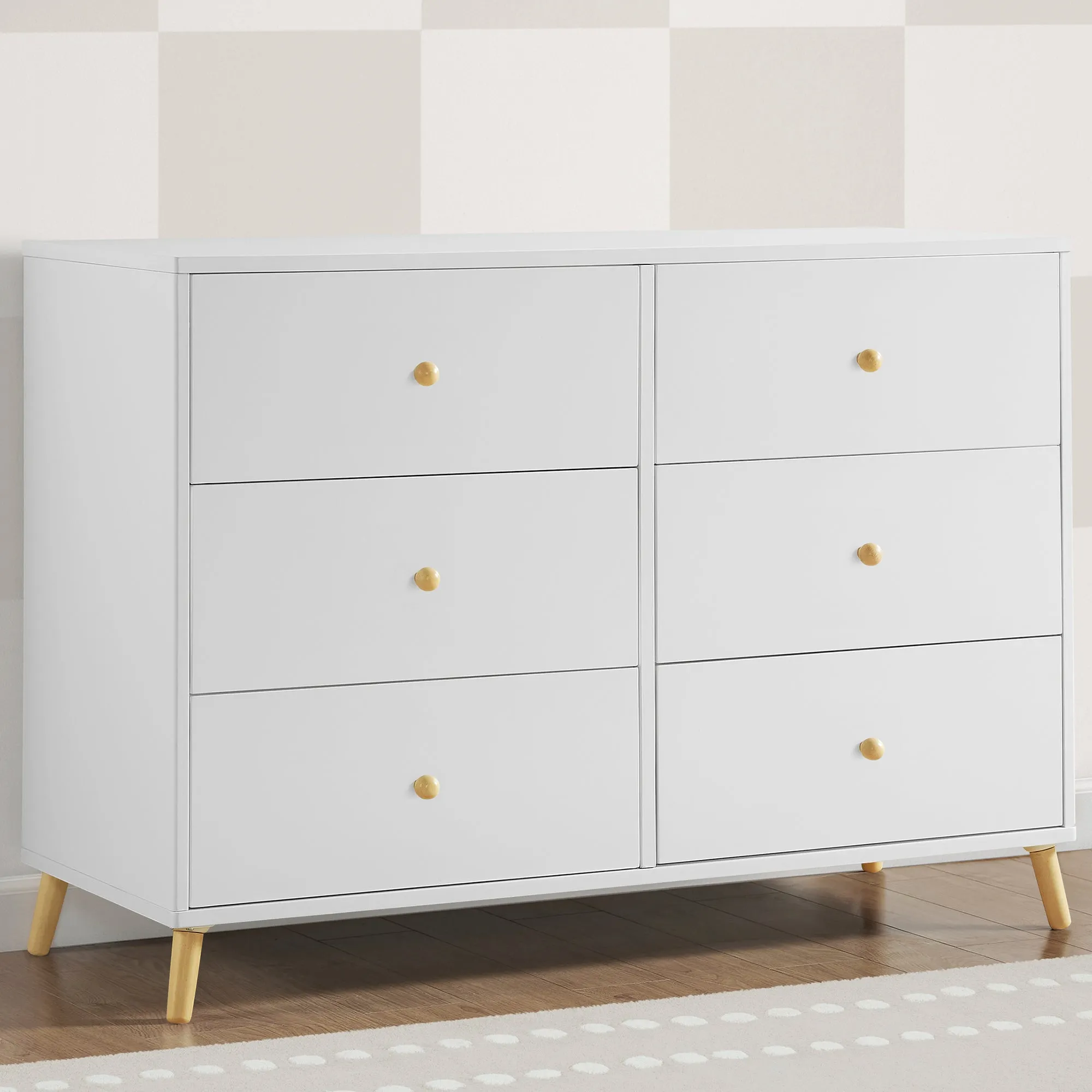 Essex 6 Drawer Dresser with Interlocking Drawers