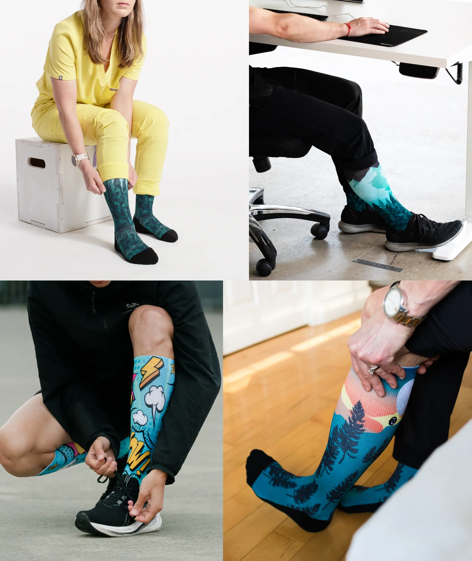 Evergreen Knee High Compression Socks