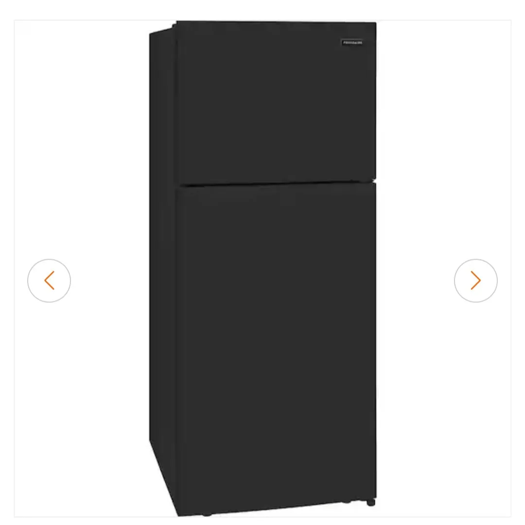 Frigidaire 17.6 Cu. Ft. Top Freezer Refrigerator - Black