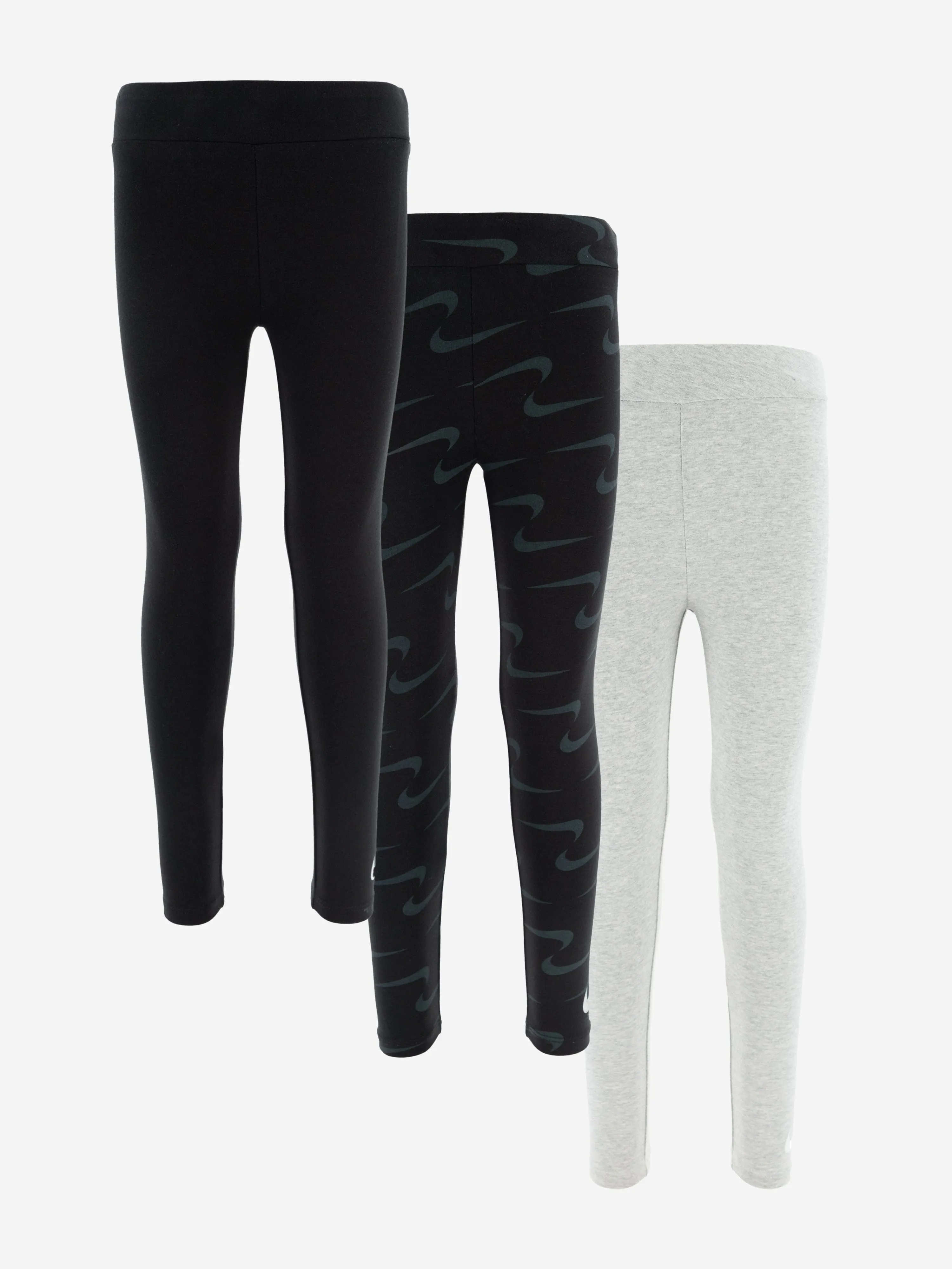 Girls 3 Pack Legging Set in Black