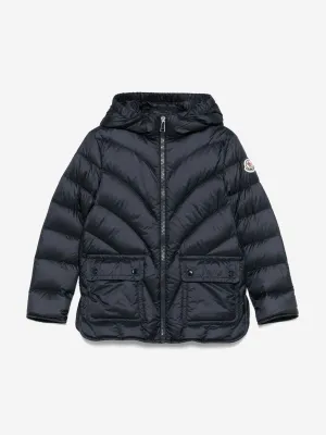 Girls Down Padded Argenno Short Parka in Navy