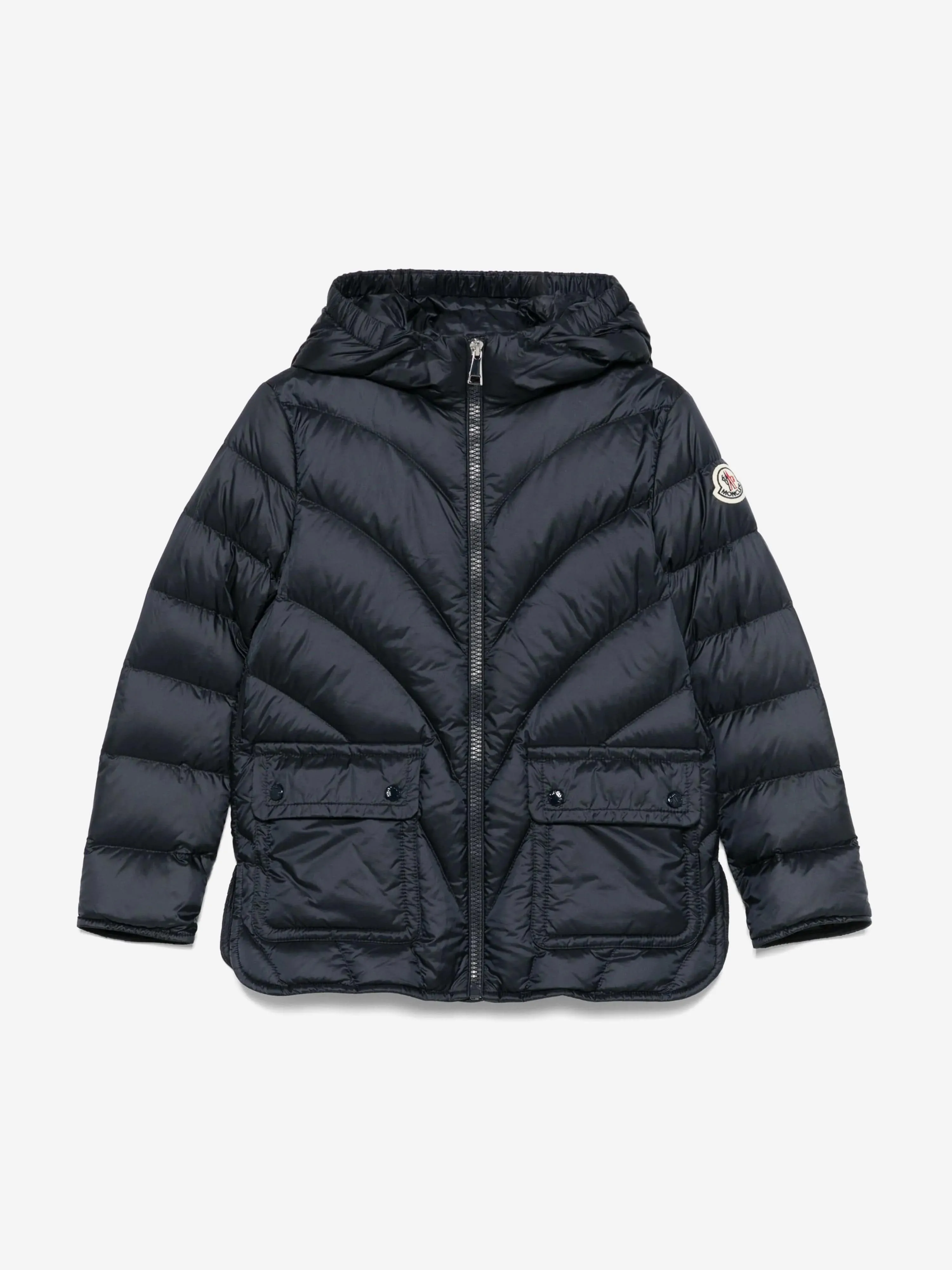 Girls Down Padded Argenno Short Parka in Navy